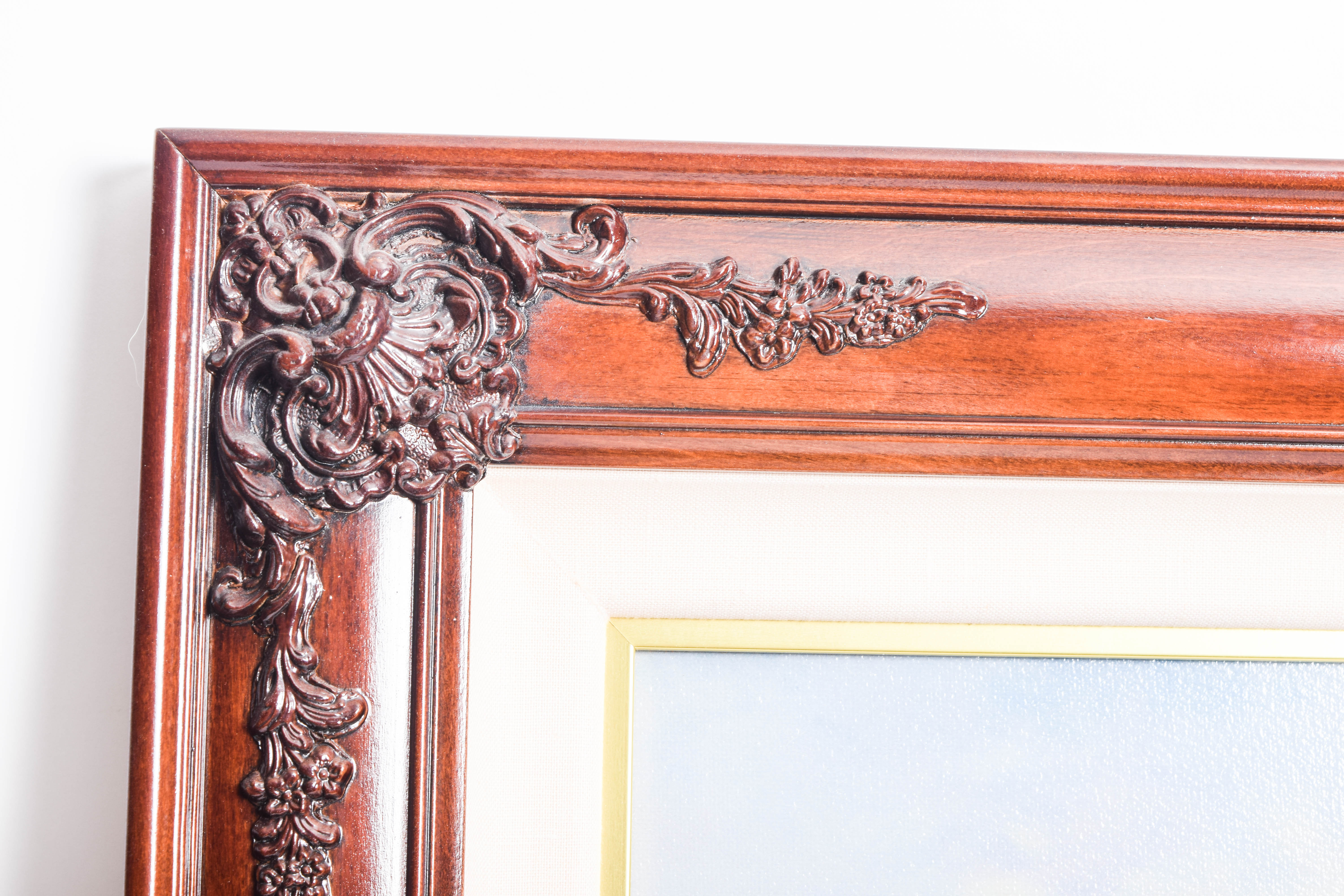 Pair of Framed Limited Edition Offset Lithographs on Canvas After Thomas Kinkade