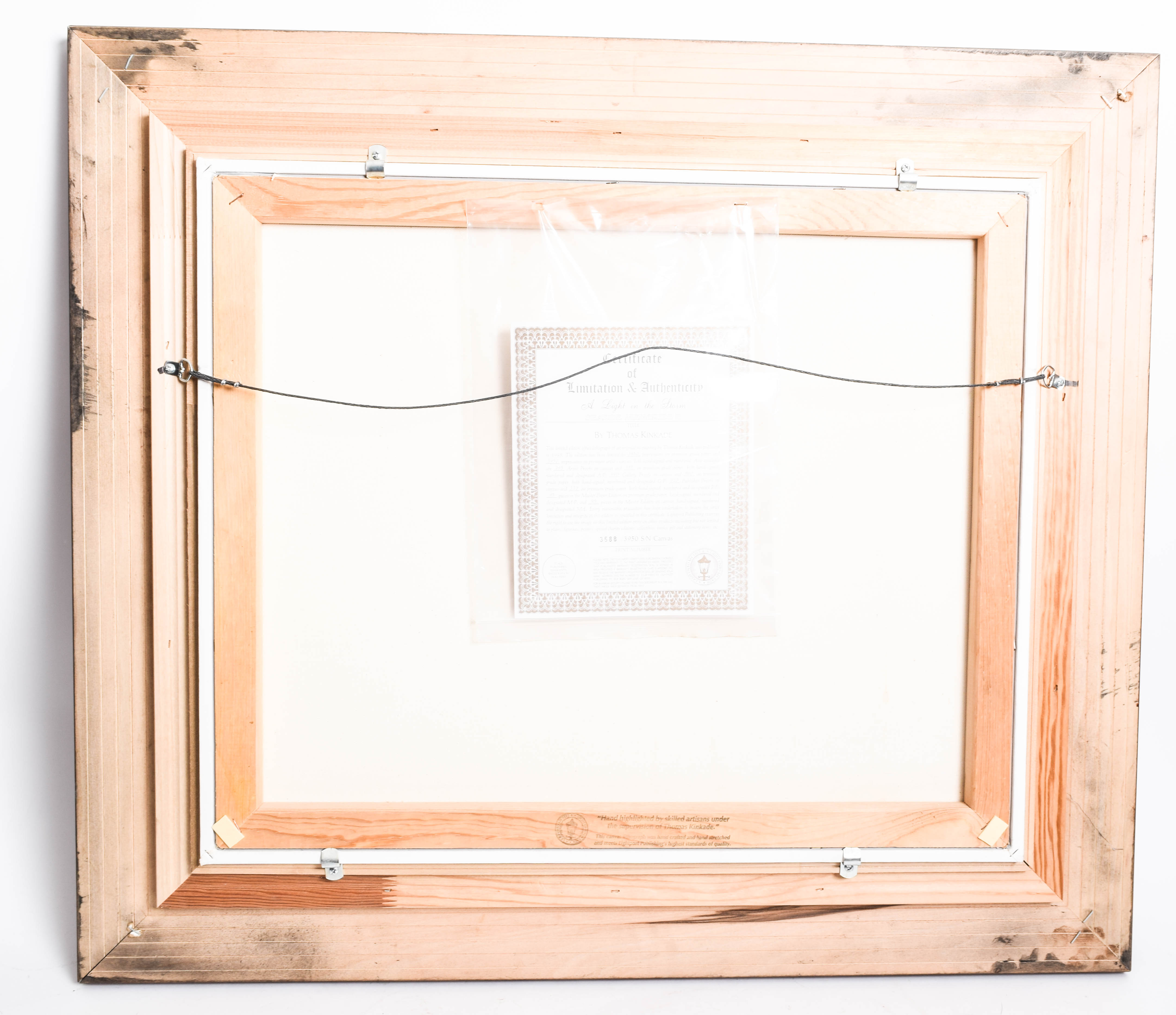 Pair of Framed Limited Edition Offset Lithographs on Canvas After Thomas Kinkade