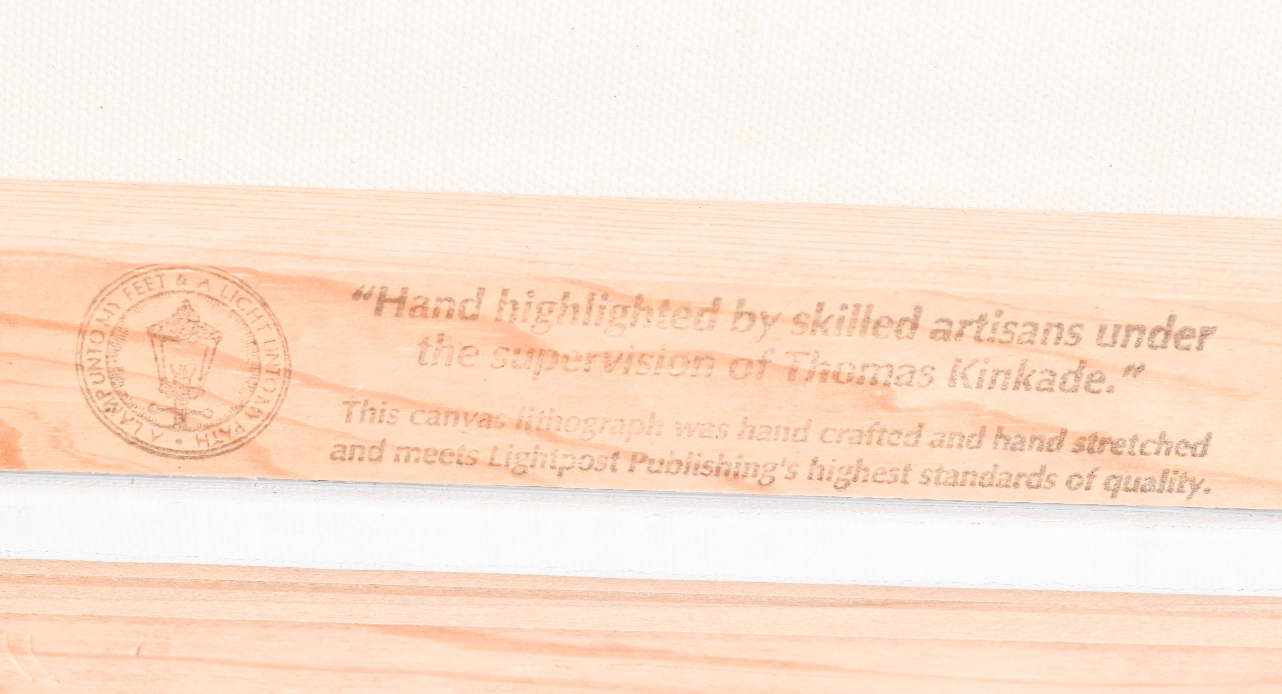 Pair of Framed Limited Edition Offset Lithographs on Canvas After Thomas Kinkade