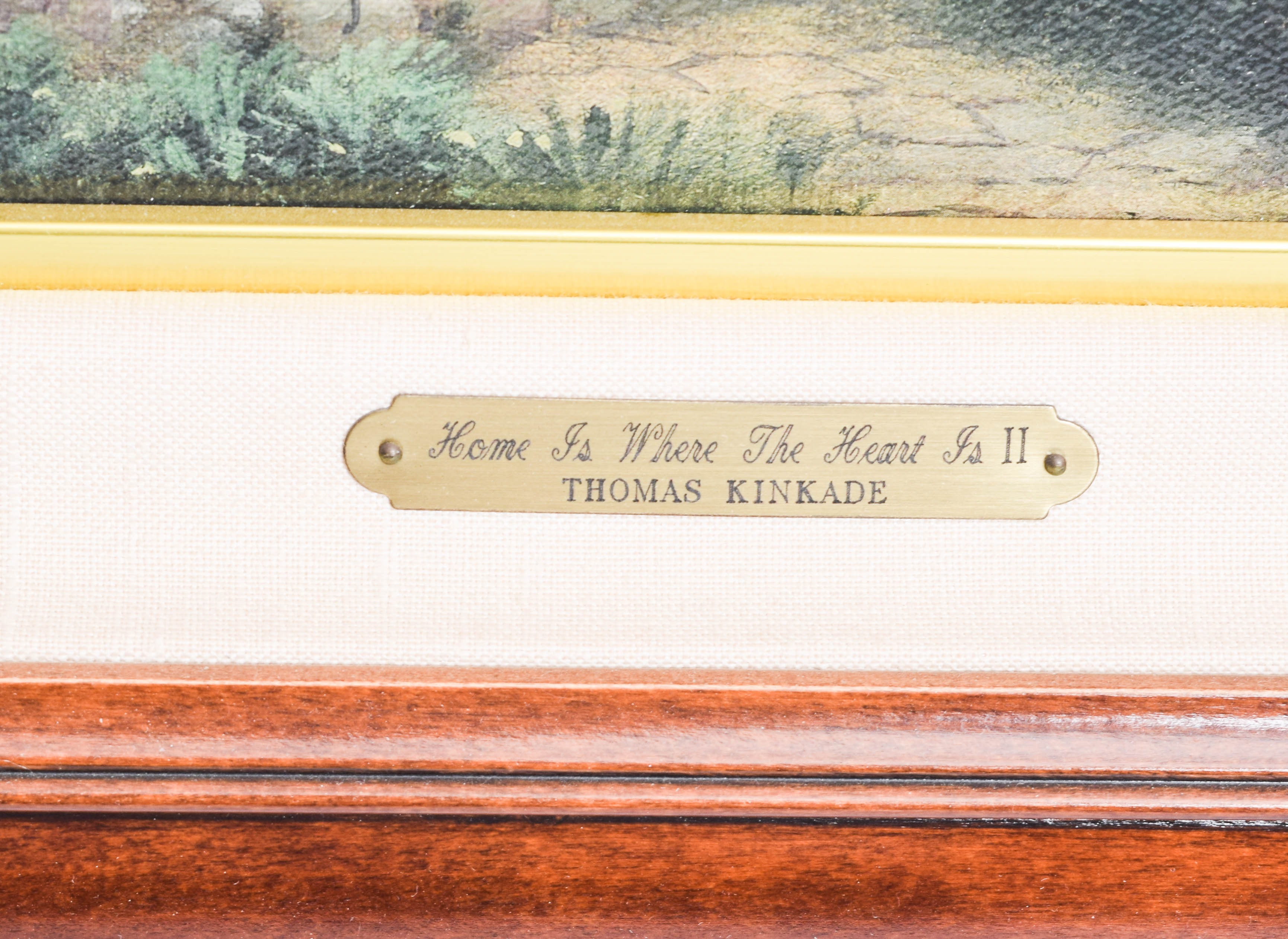 Pair of Framed Limited Edition Offset Lithographs on Canvas After Thomas Kinkade