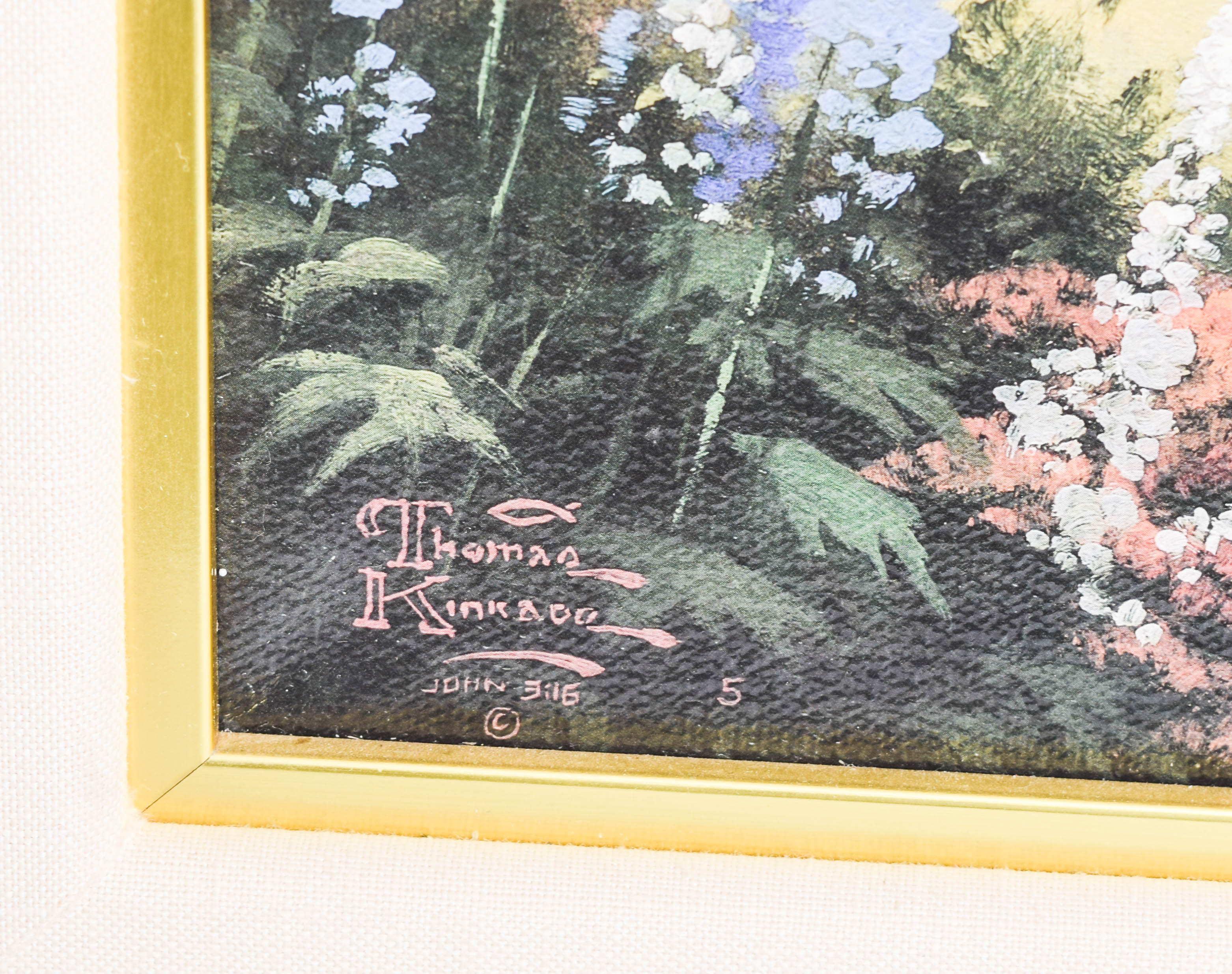 Pair of Framed Limited Edition Offset Lithographs on Canvas After Thomas Kinkade