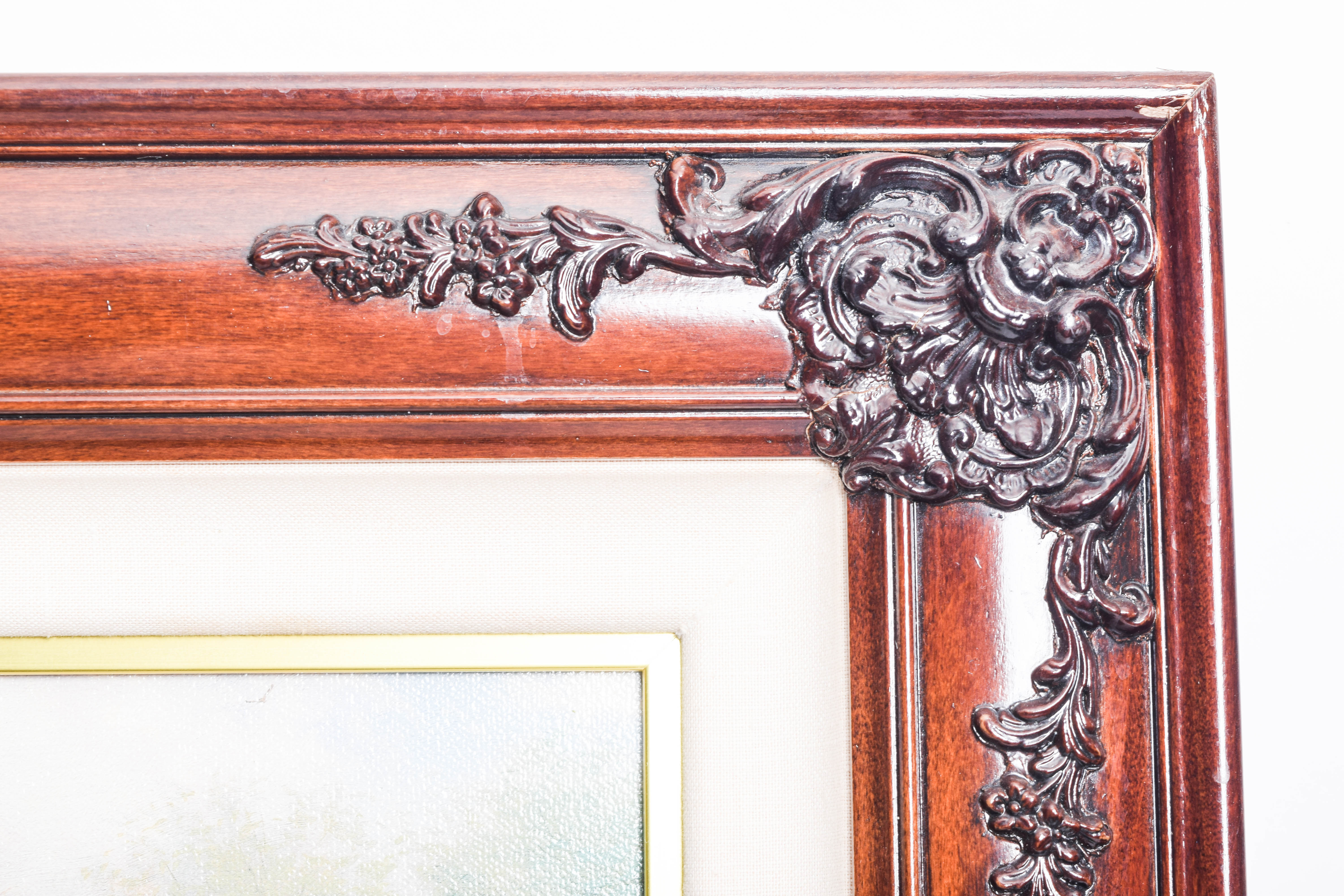 Pair of Framed Limited Edition Offset Lithographs on Canvas After Thomas Kinkade