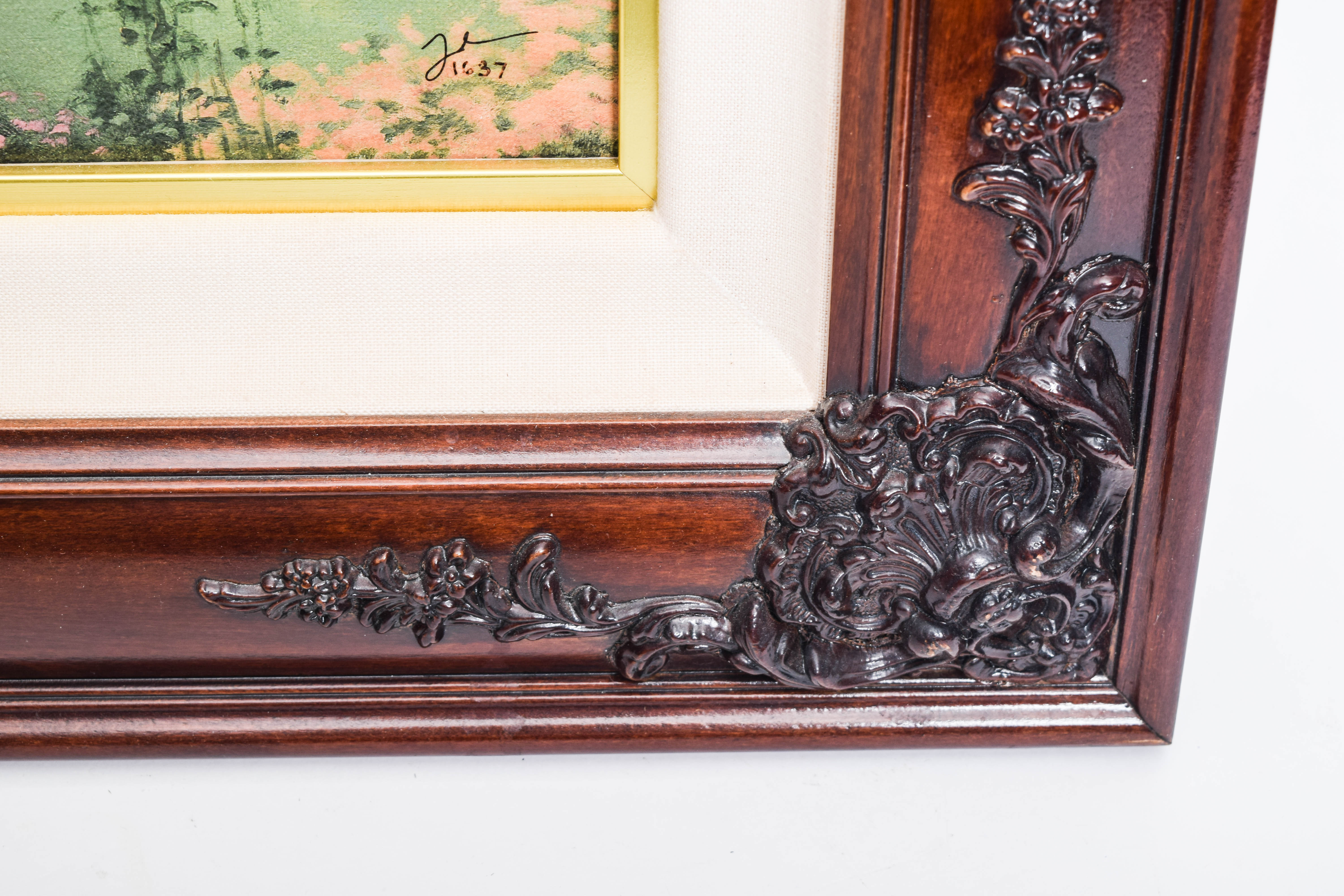 Pair of Framed Limited Edition Offset Lithographs on Canvas After Thomas Kinkade