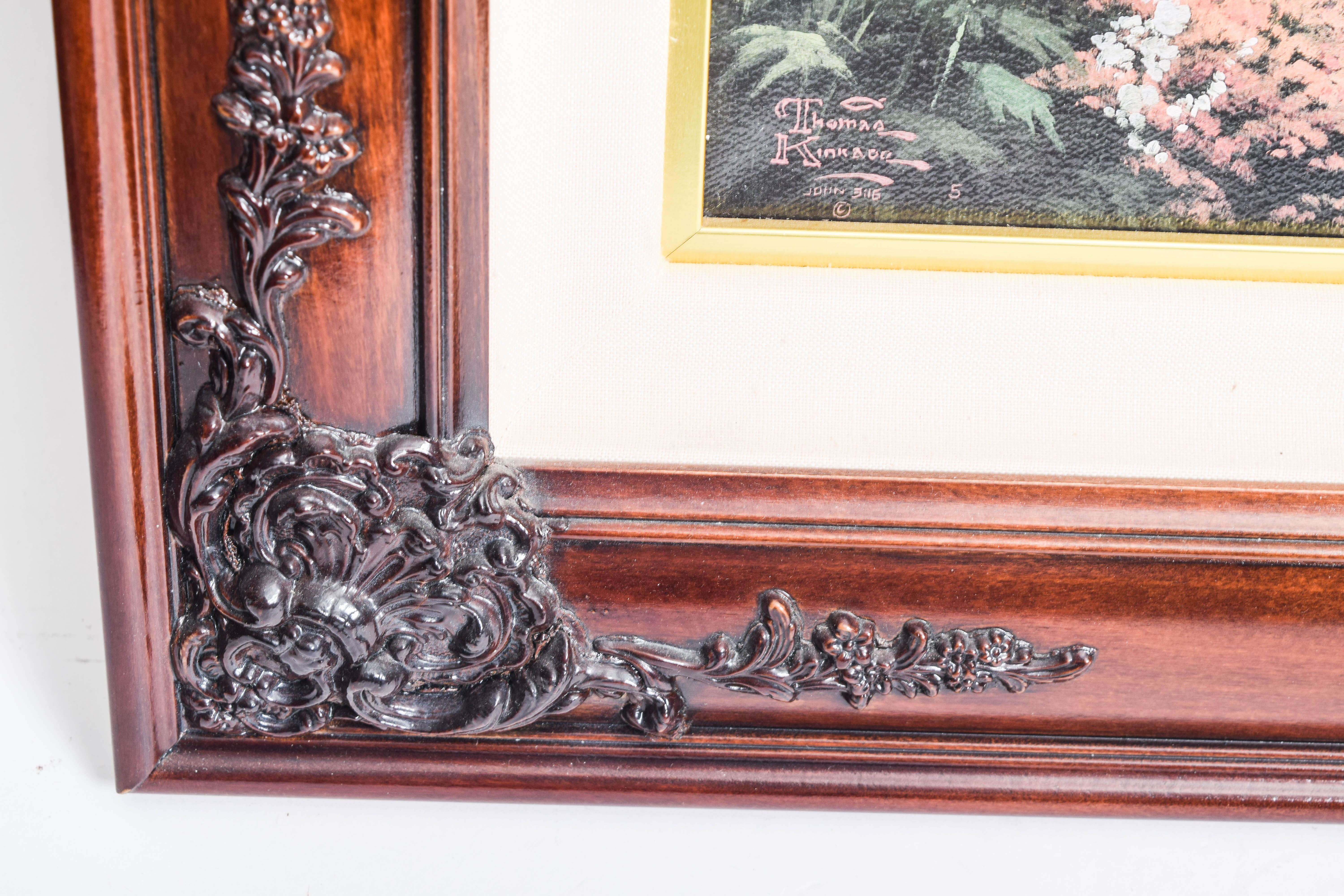 Pair of Framed Limited Edition Offset Lithographs on Canvas After Thomas Kinkade