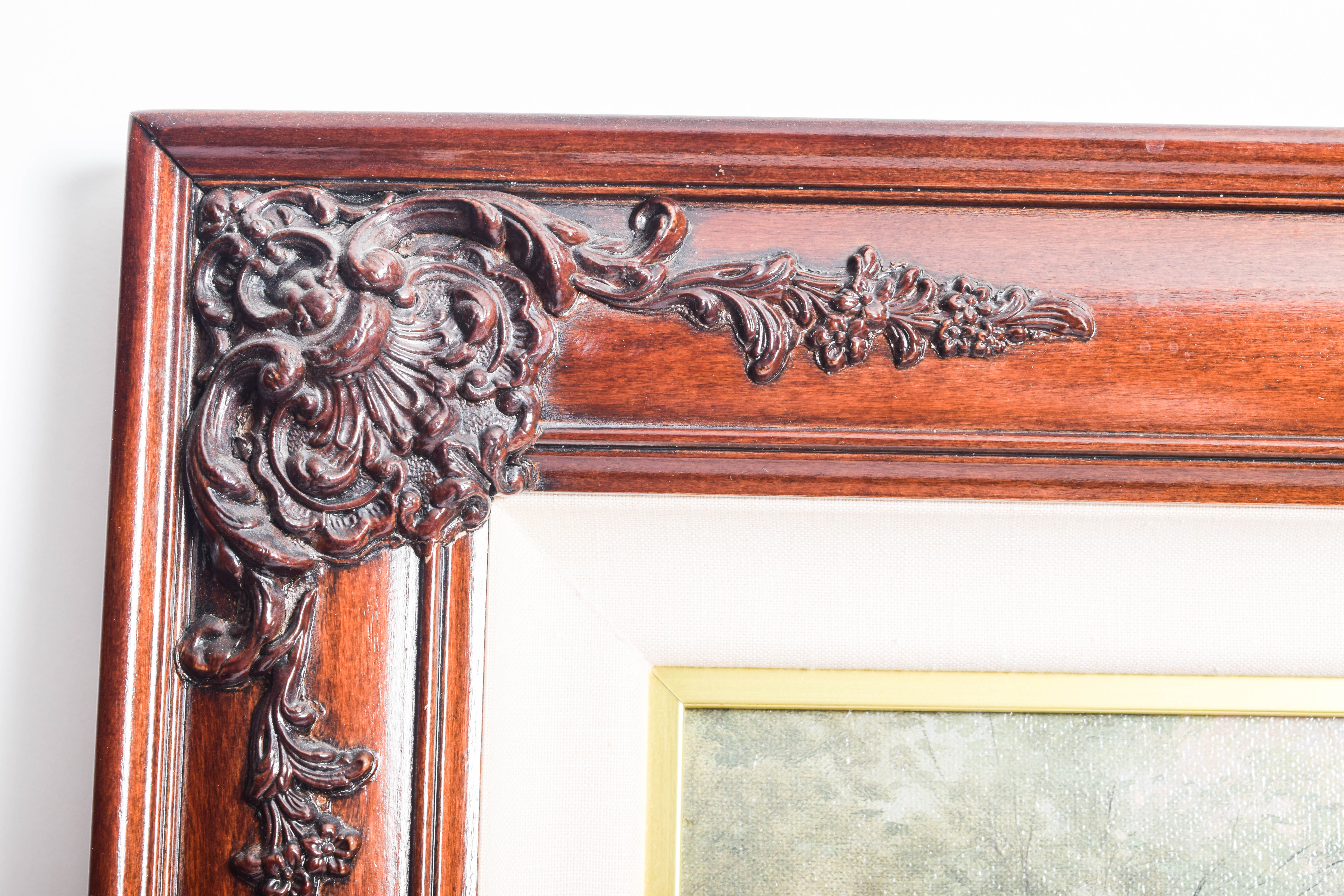 Pair of Framed Limited Edition Offset Lithographs on Canvas After Thomas Kinkade