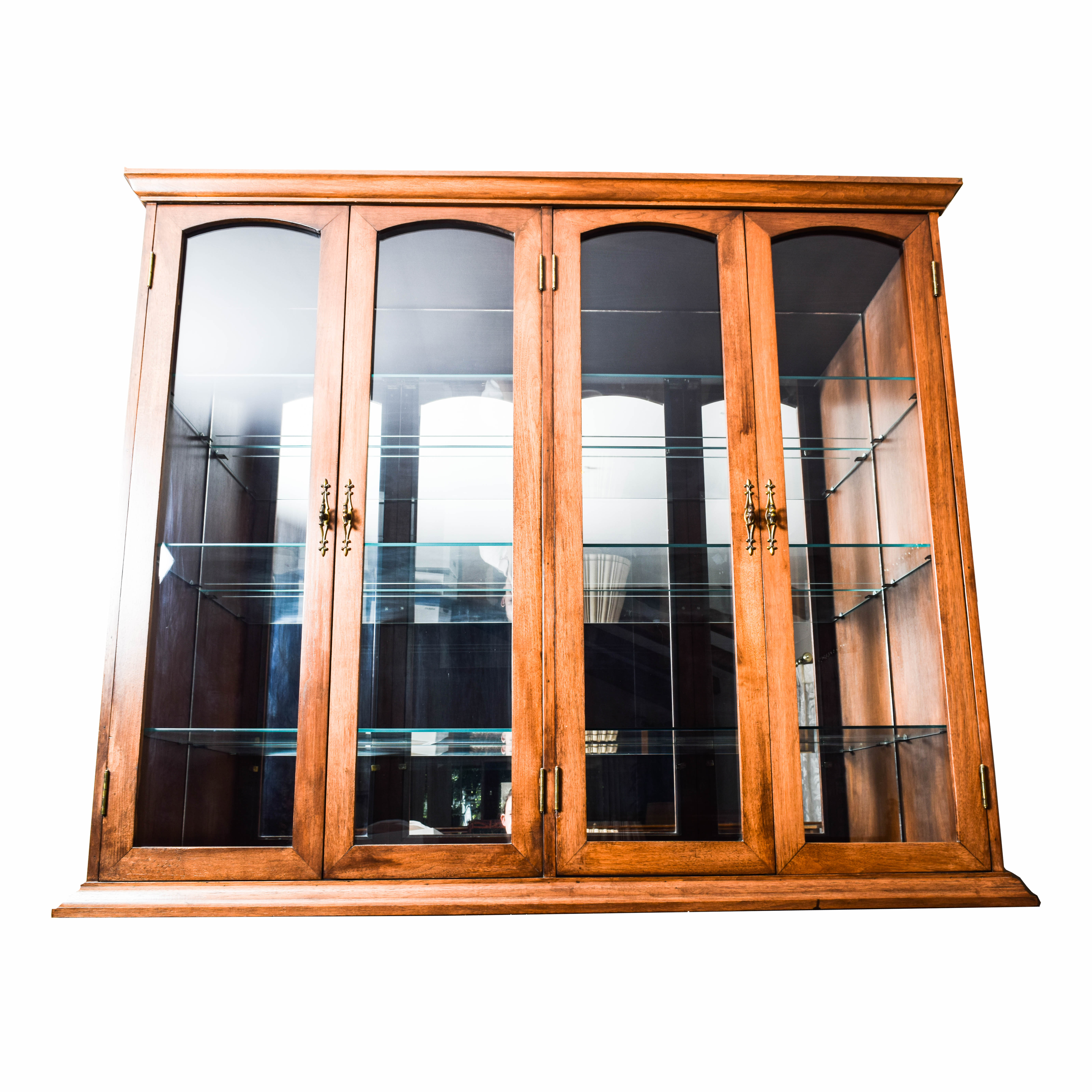 Wood and Glass China Hutch