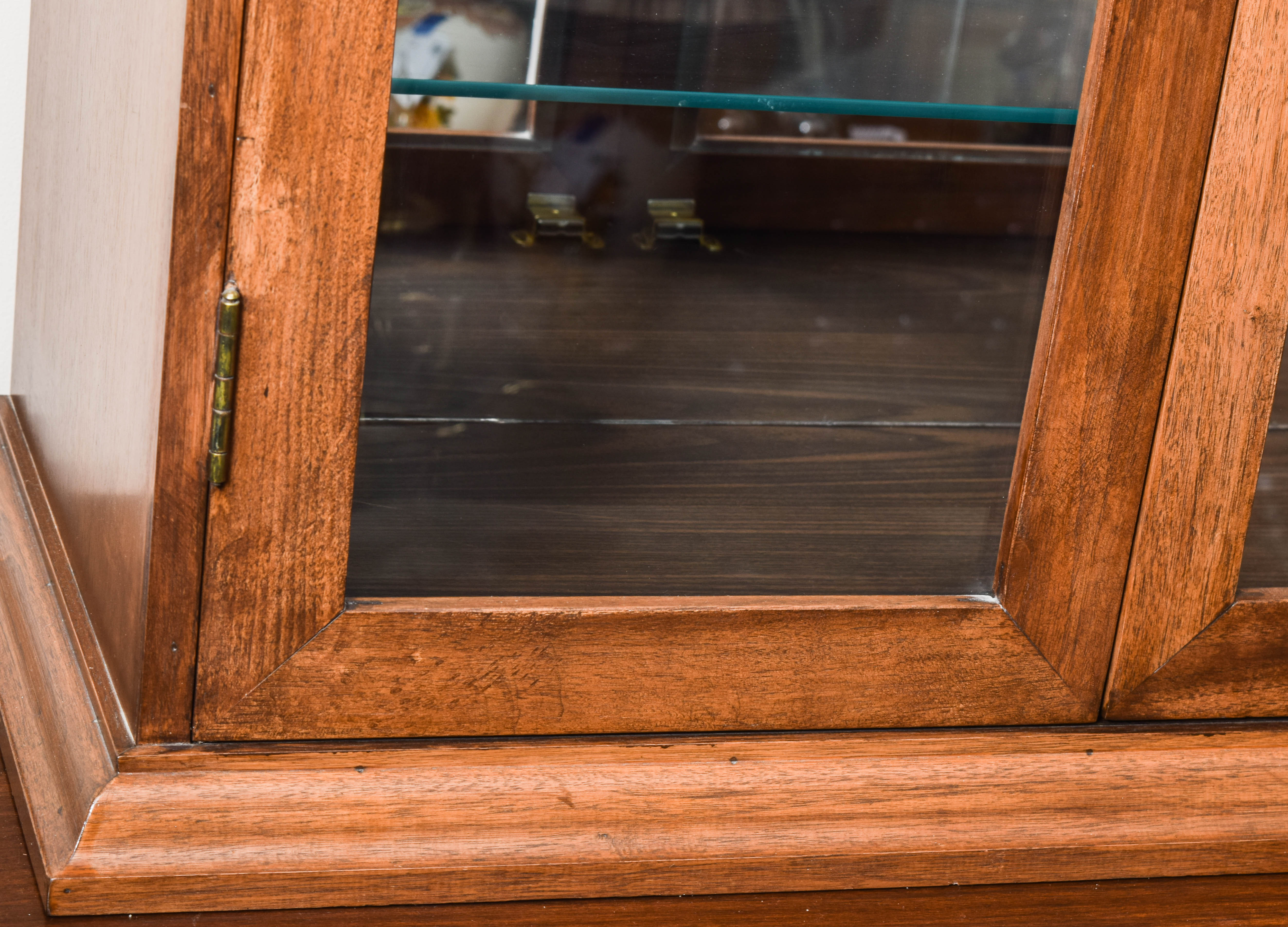 Wood and Glass China Hutch