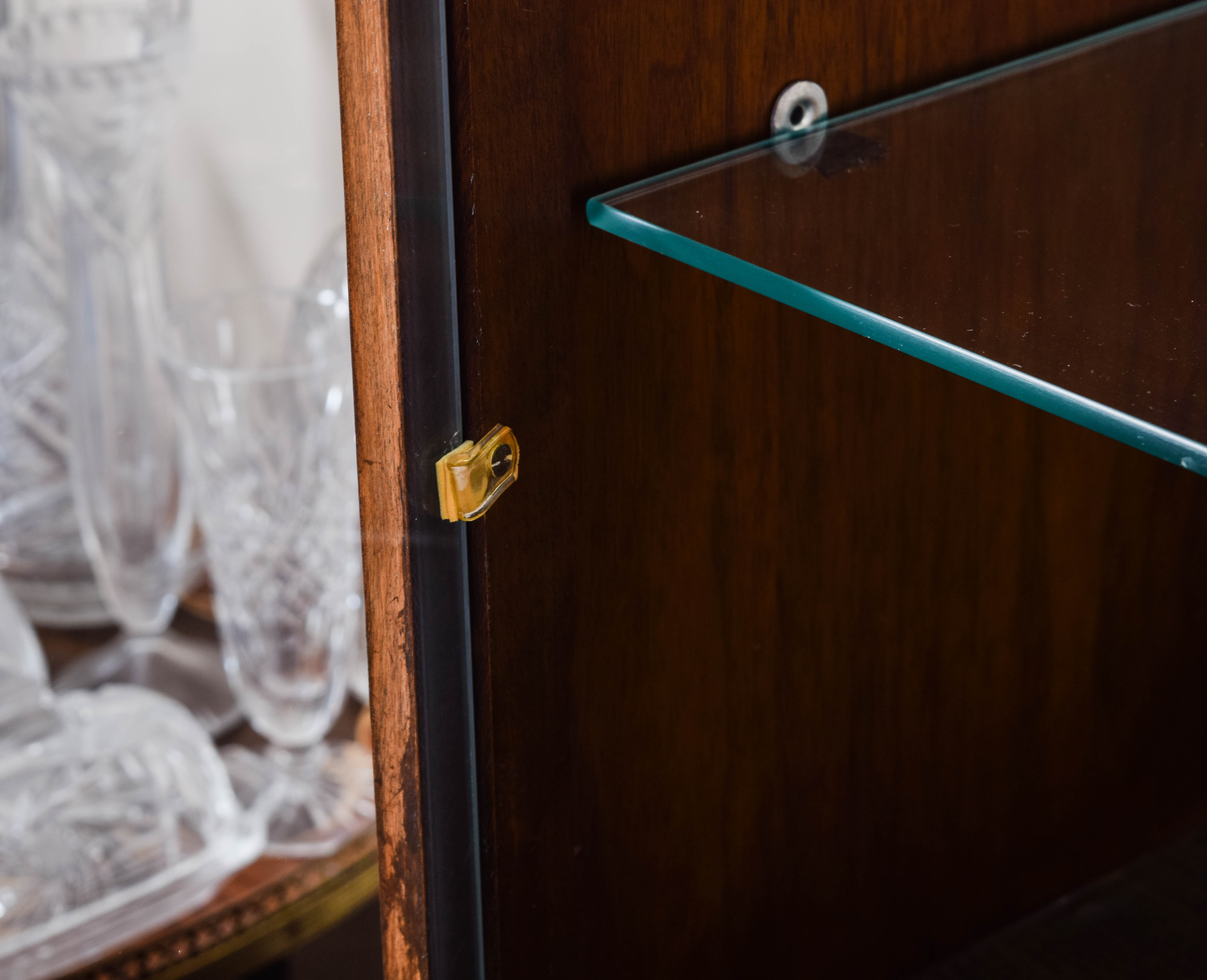 Wood and Glass China Hutch