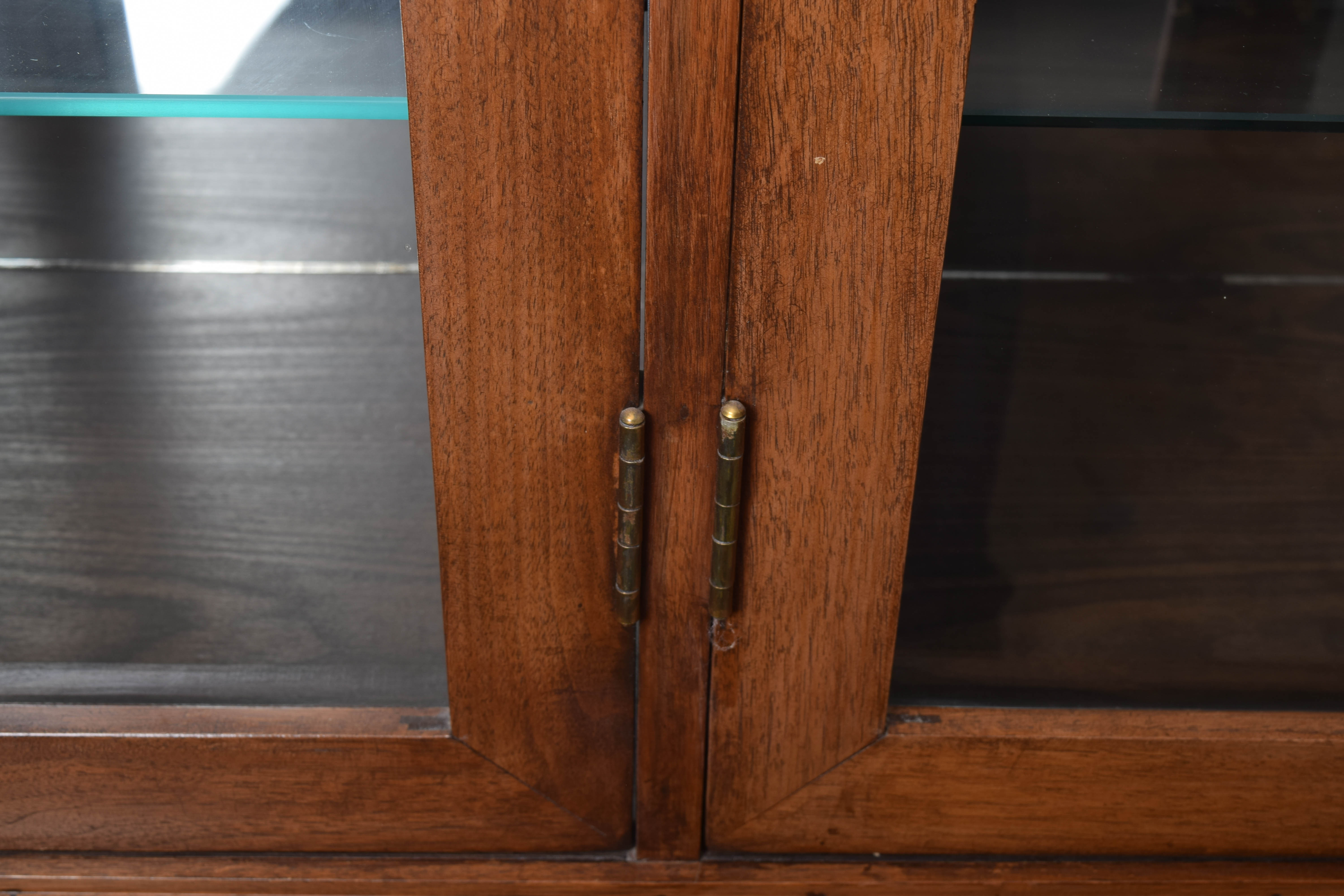 Wood and Glass China Hutch