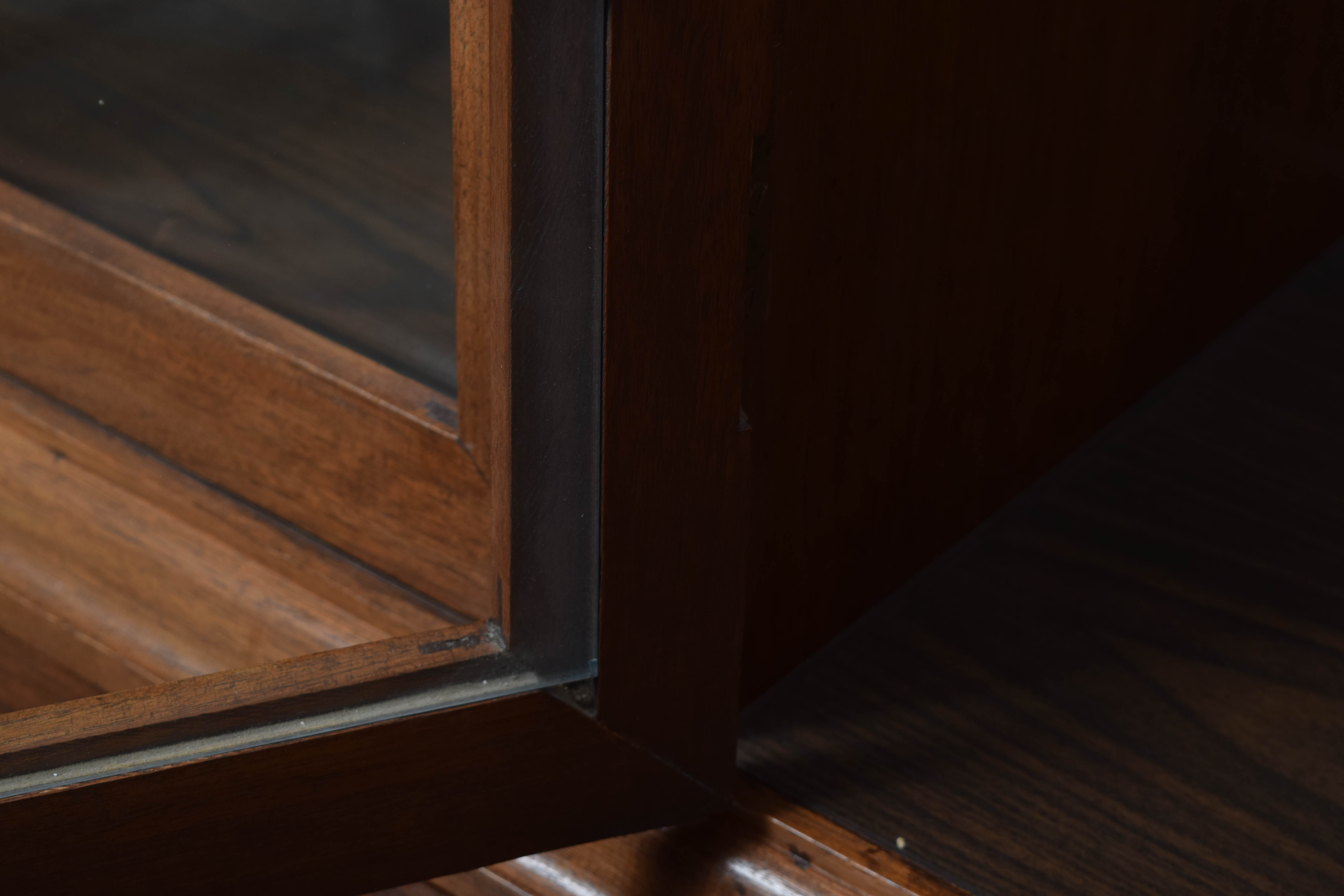 Wood and Glass China Hutch