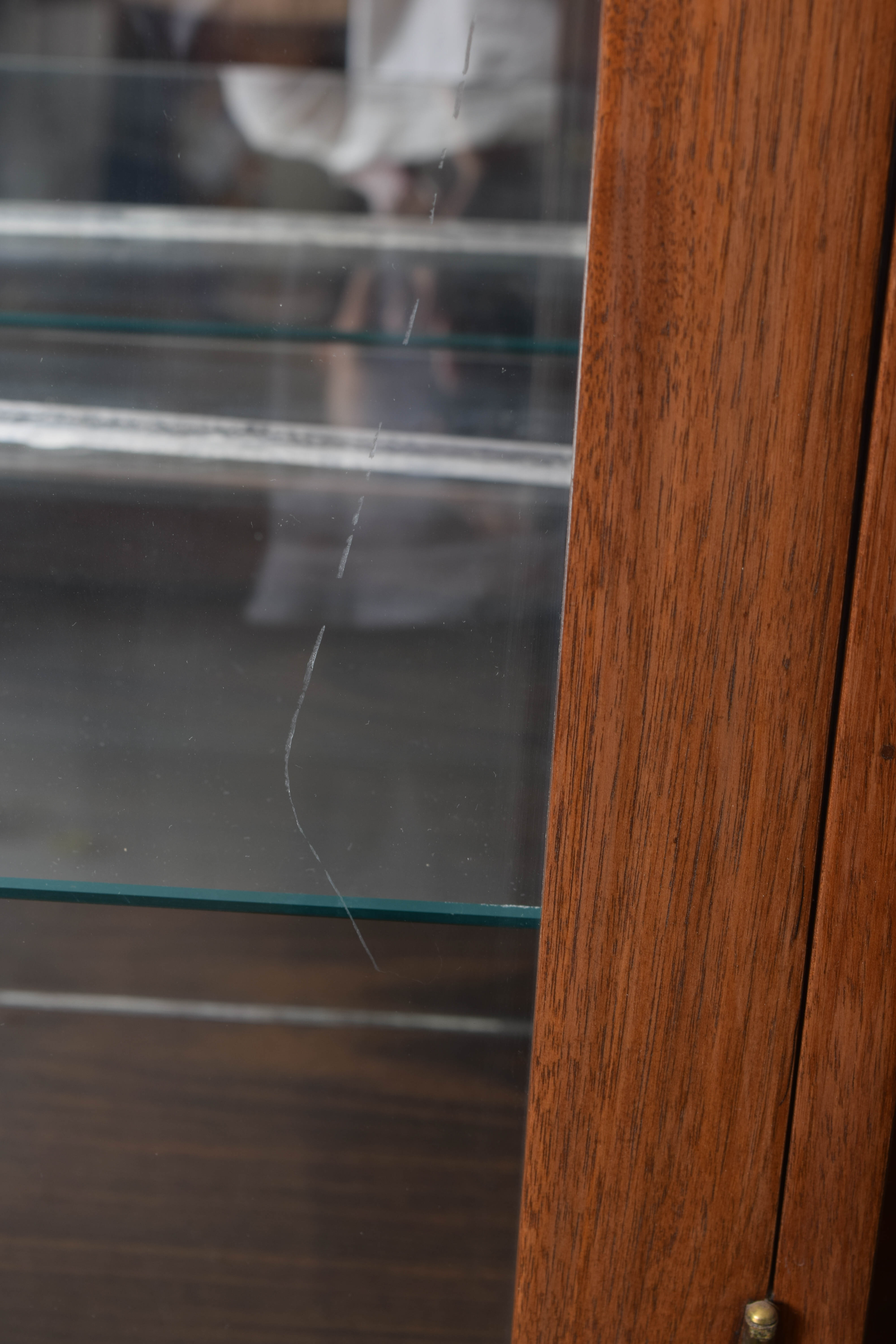 Wood and Glass China Hutch