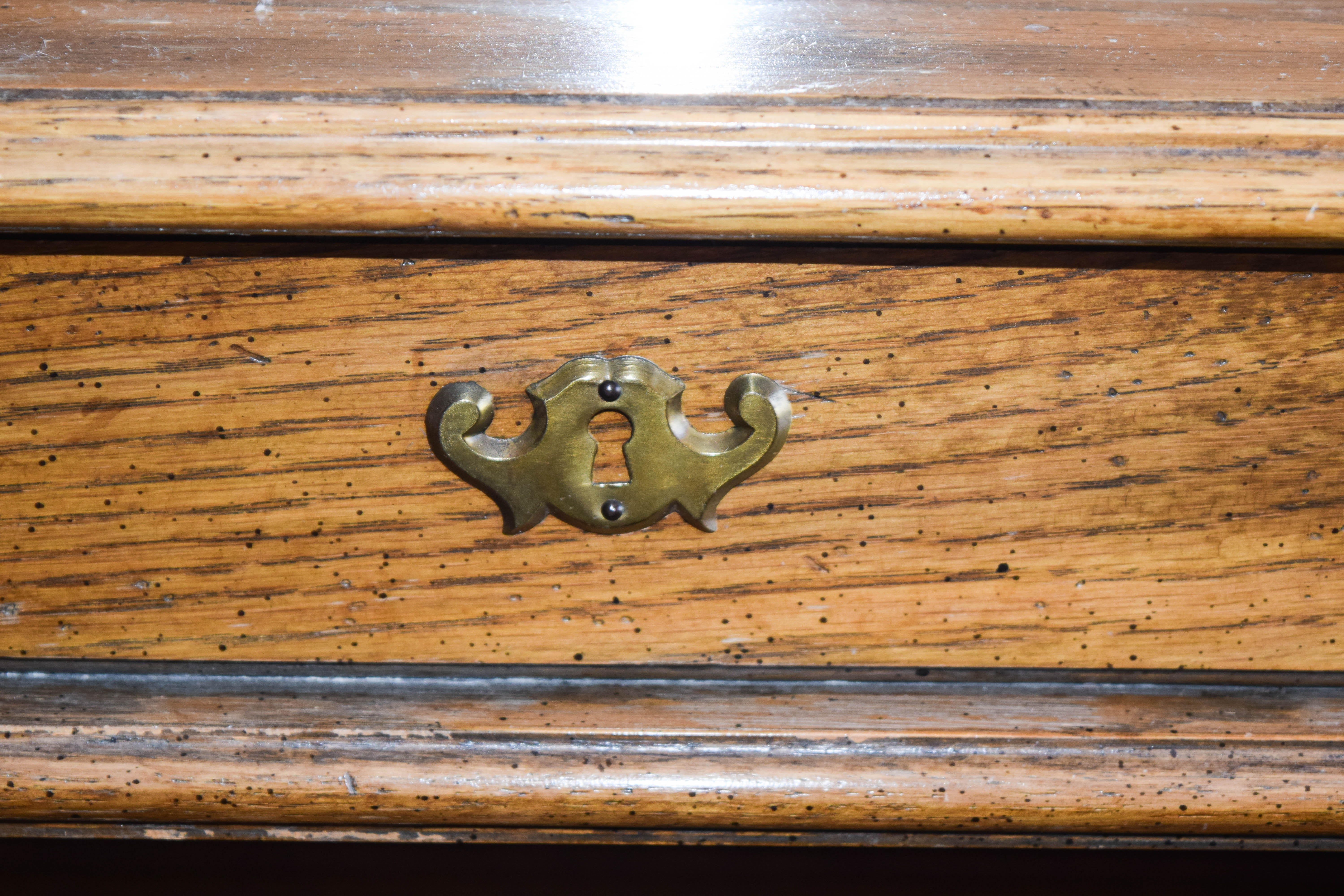 Antique Oak Hall Tree