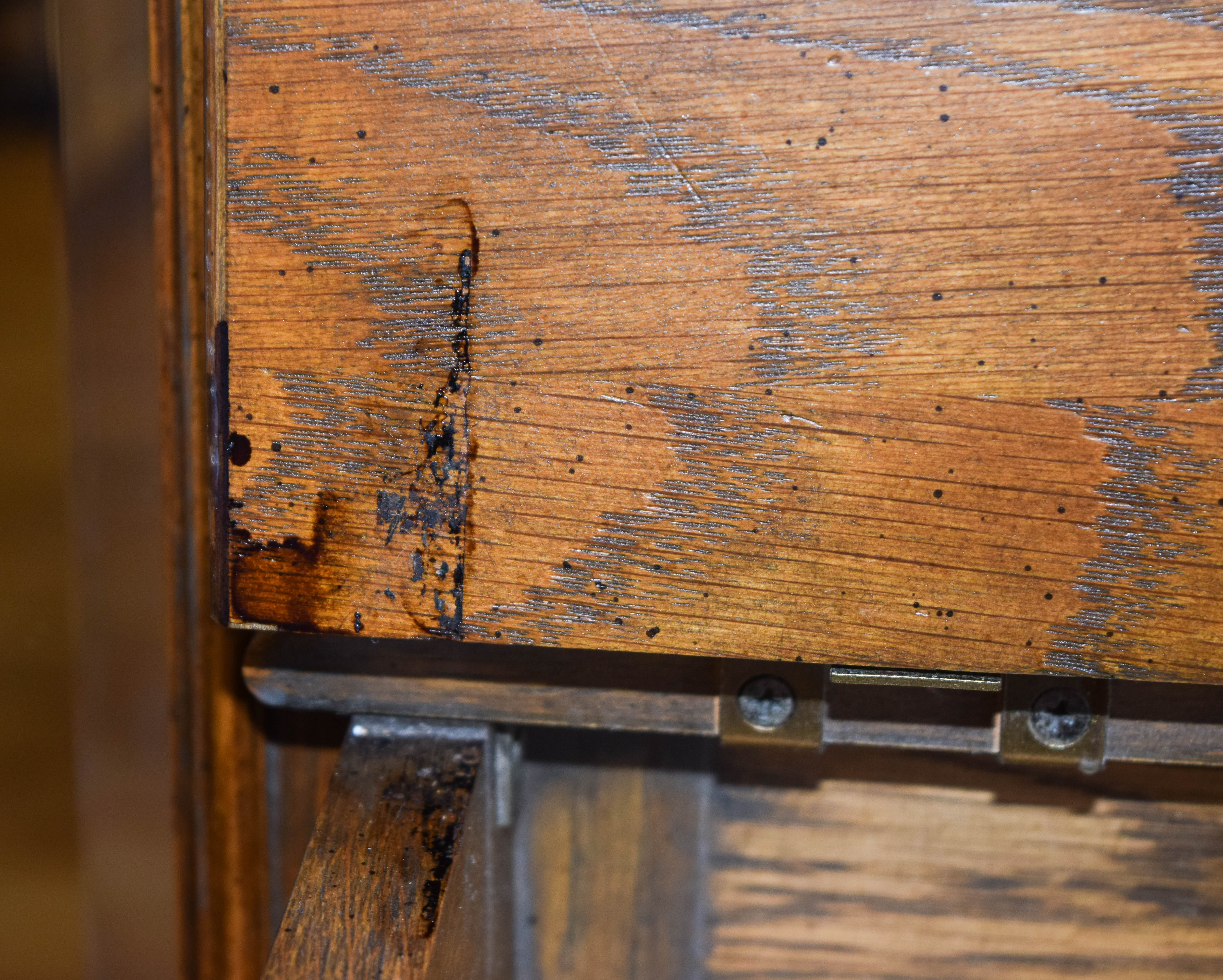 Antique Oak Hall Tree