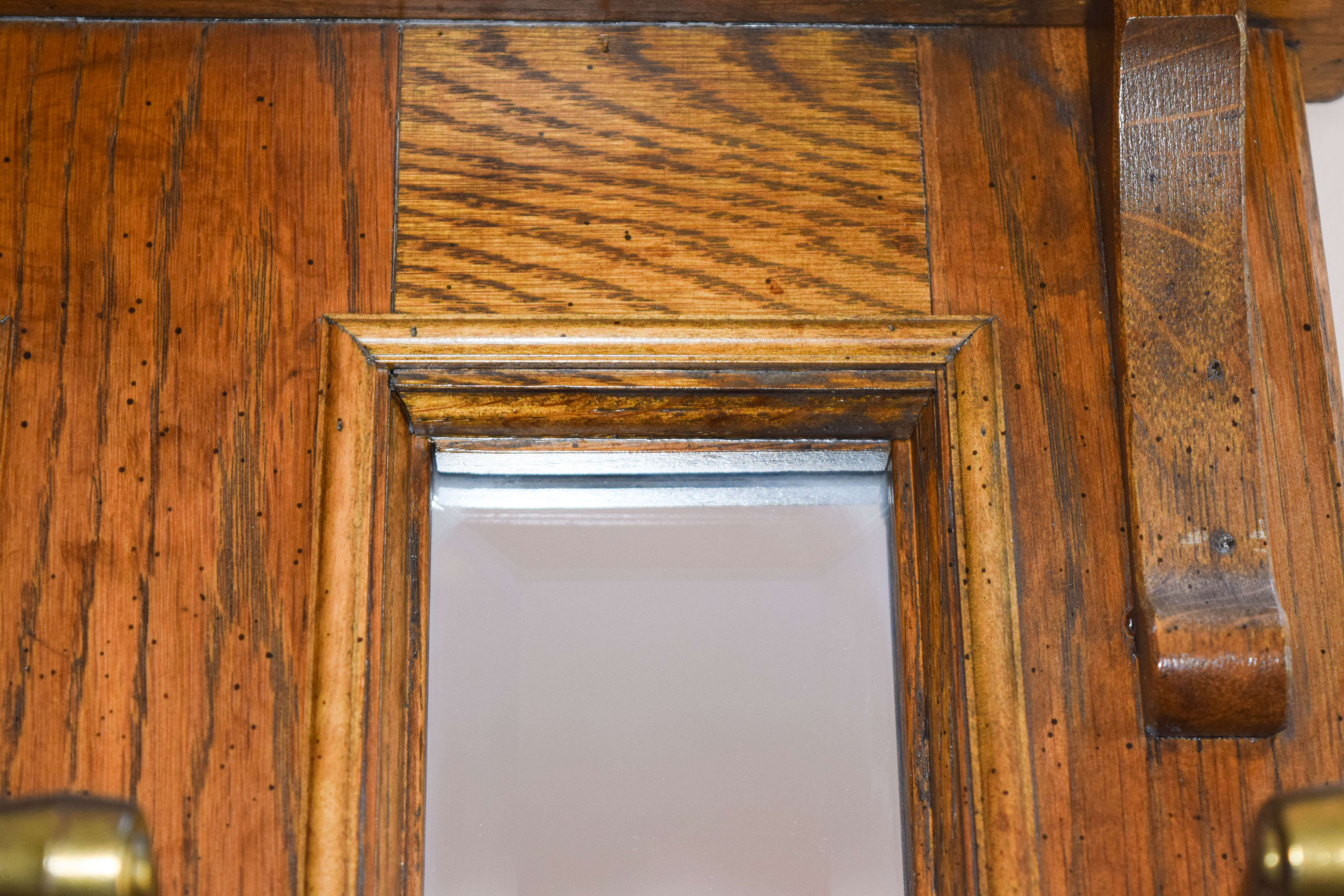 Antique Oak Hall Tree