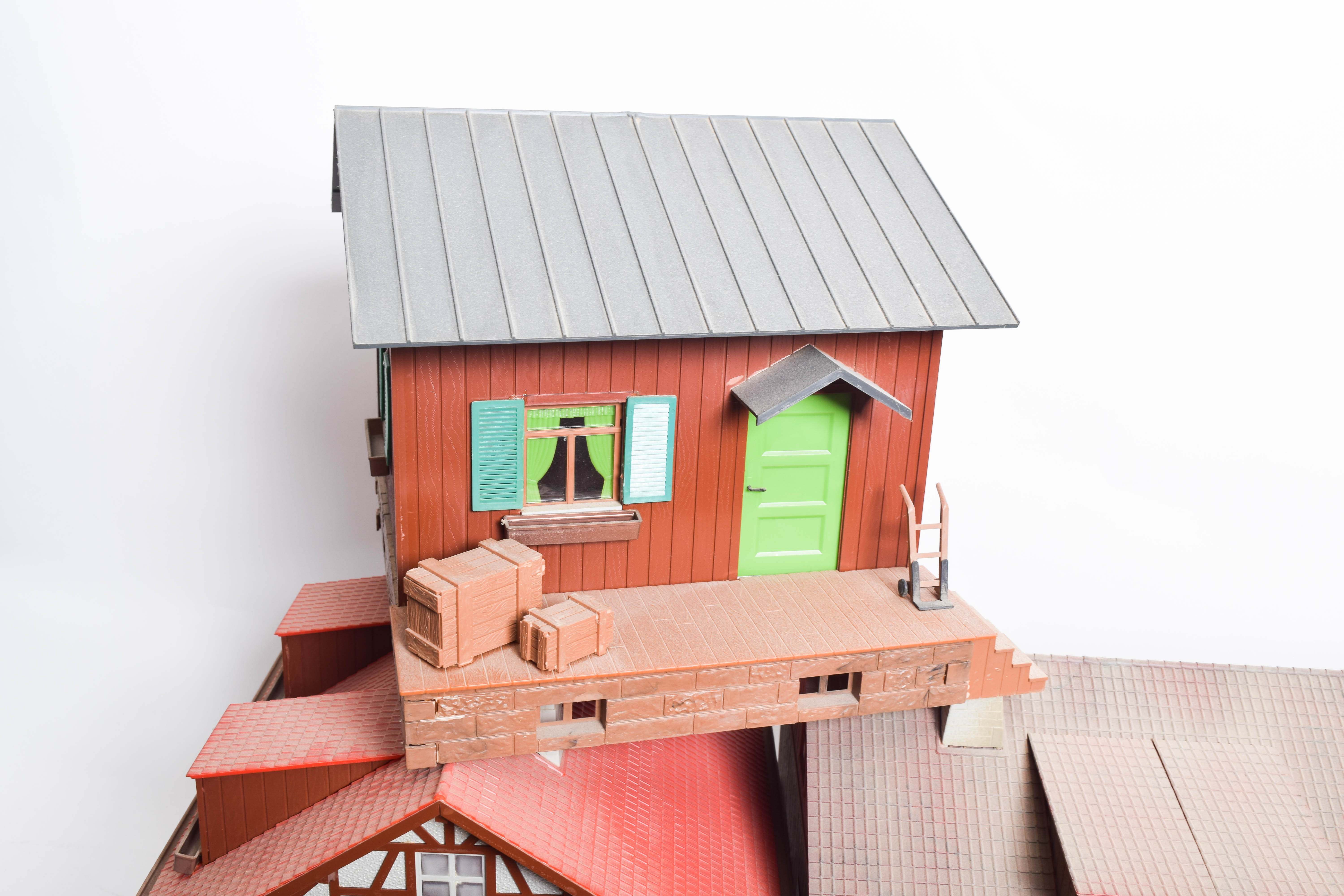 Collection of German G Scale Model Train Buildings