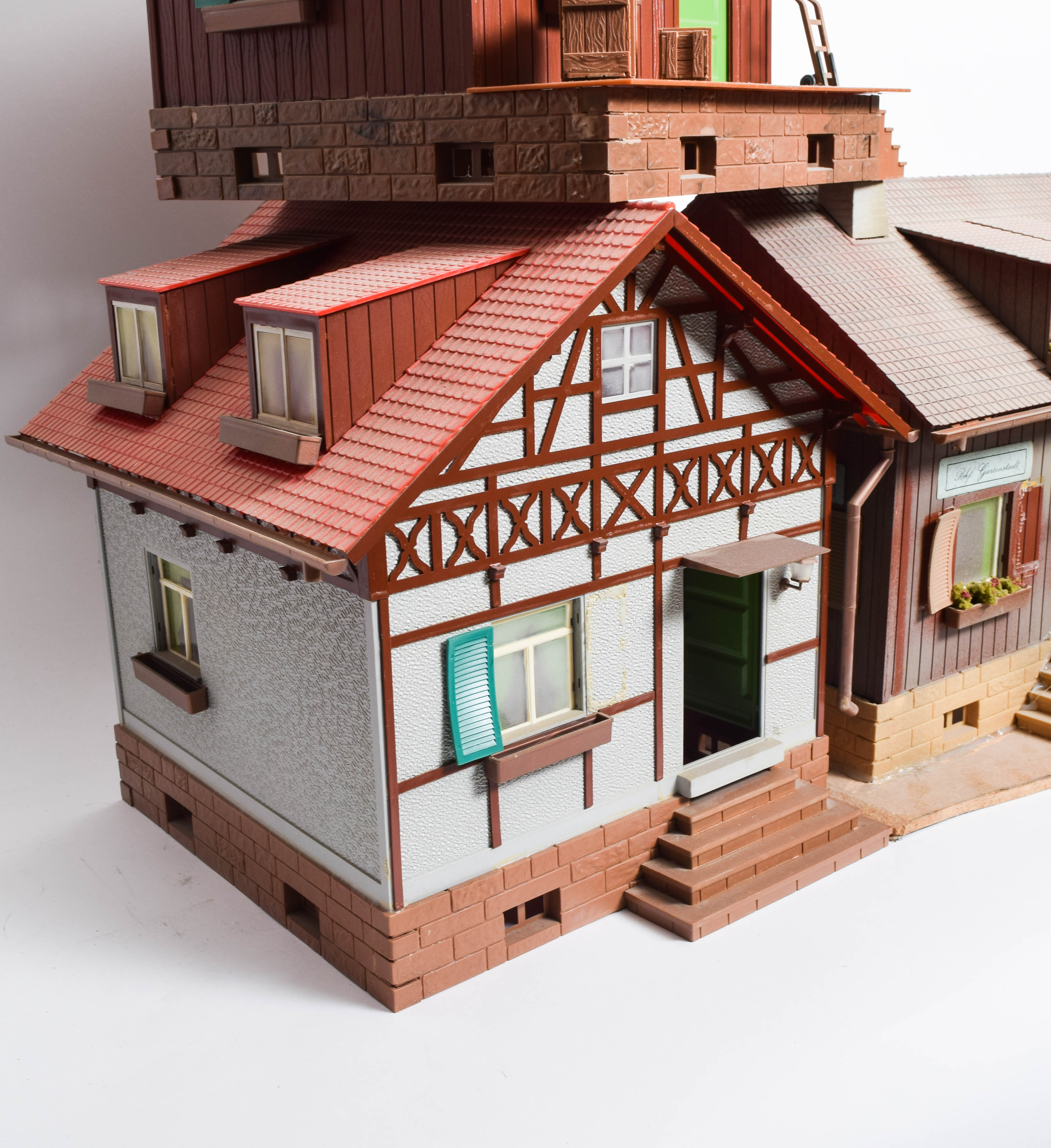 Collection of German G Scale Model Train Buildings