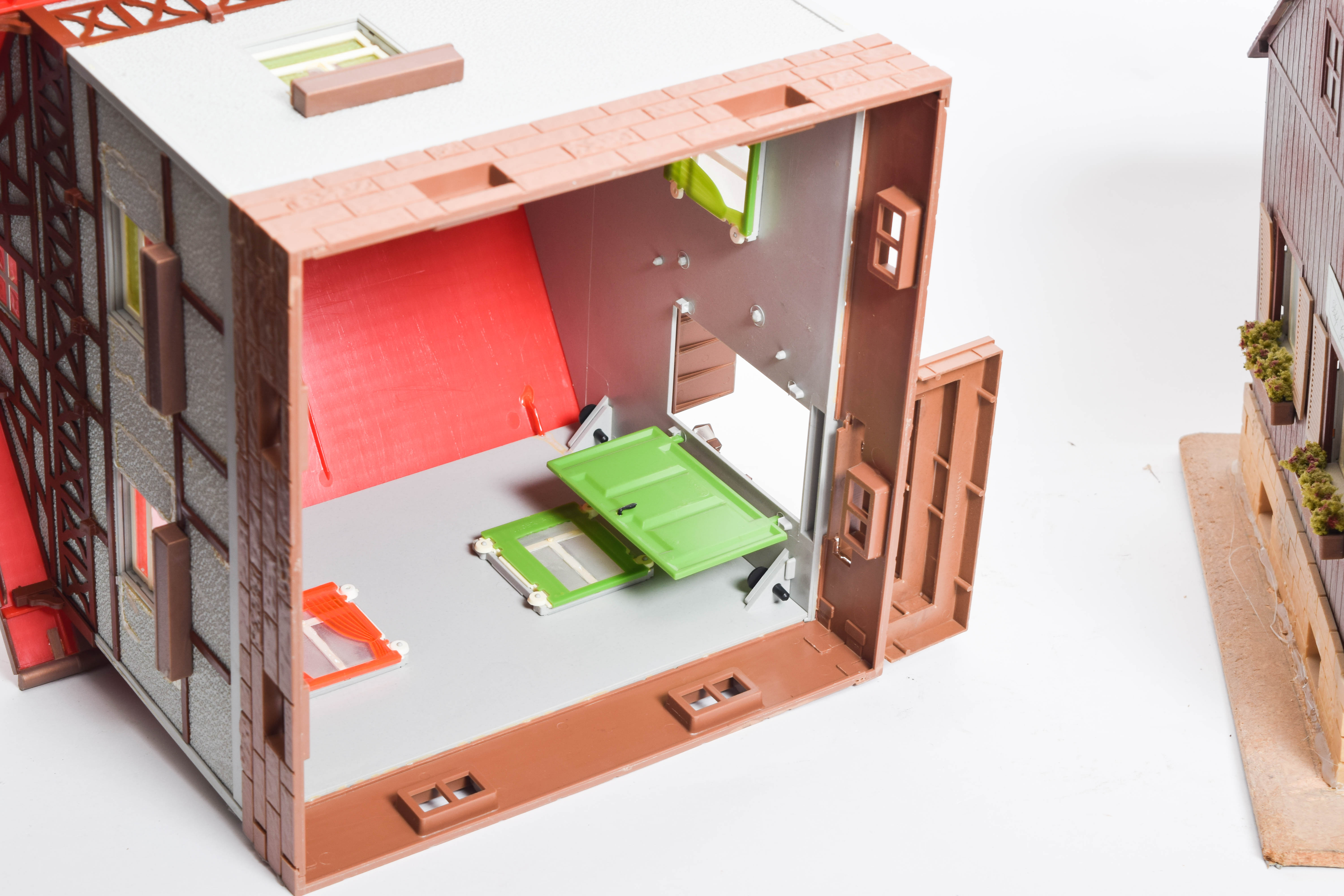 Collection of German G Scale Model Train Buildings