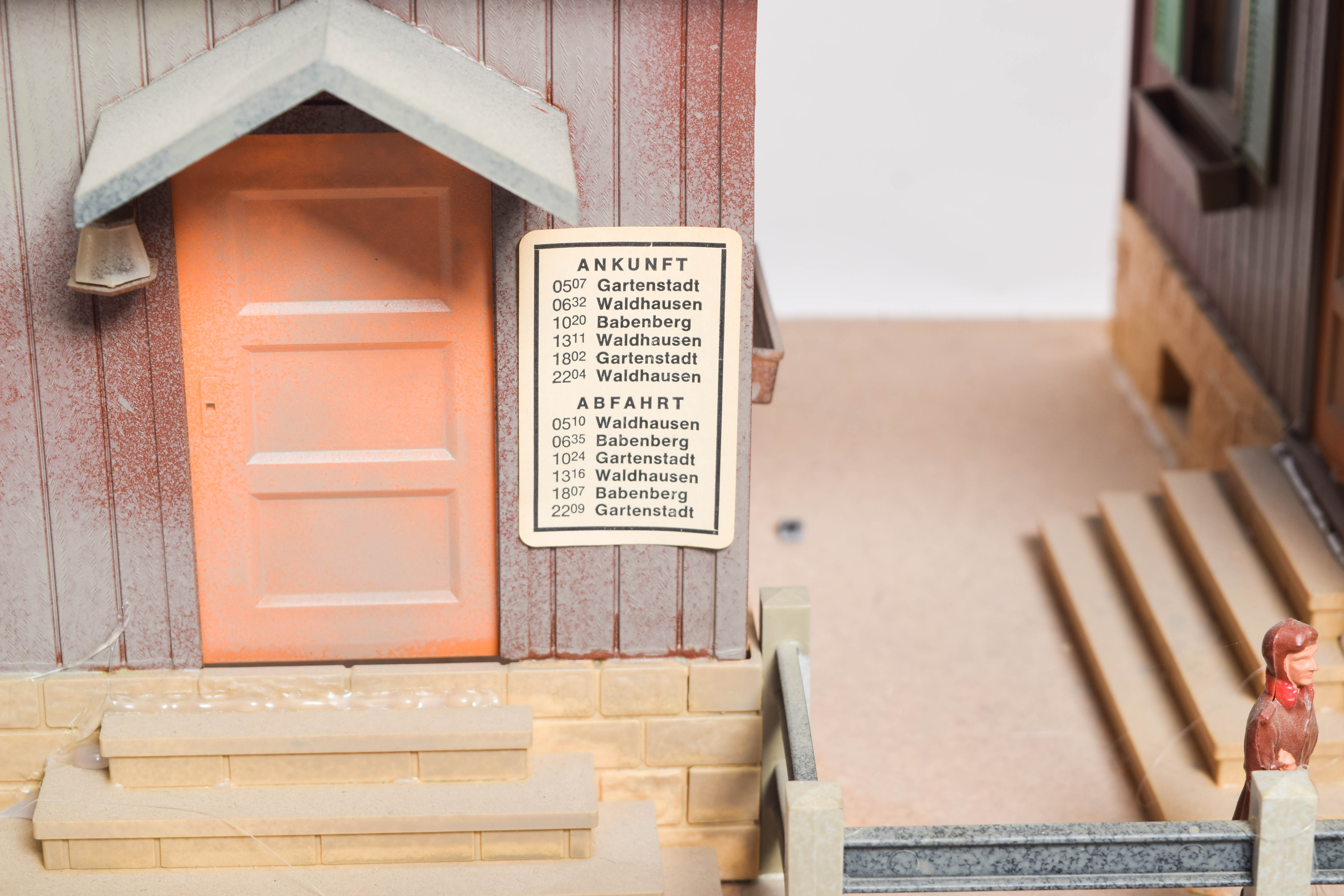 Collection of German G Scale Model Train Buildings