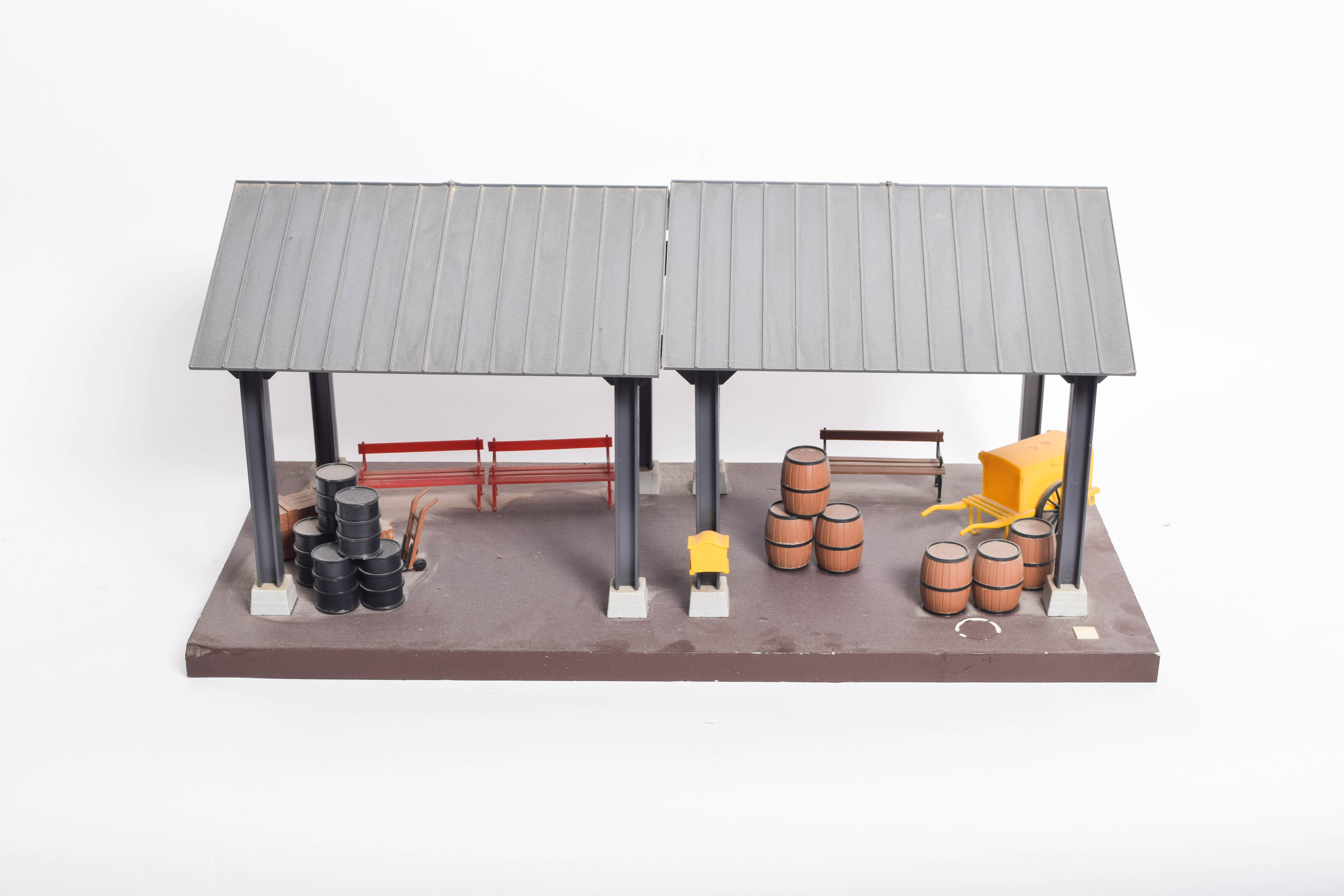 Collection of German G Scale Model Train Buildings