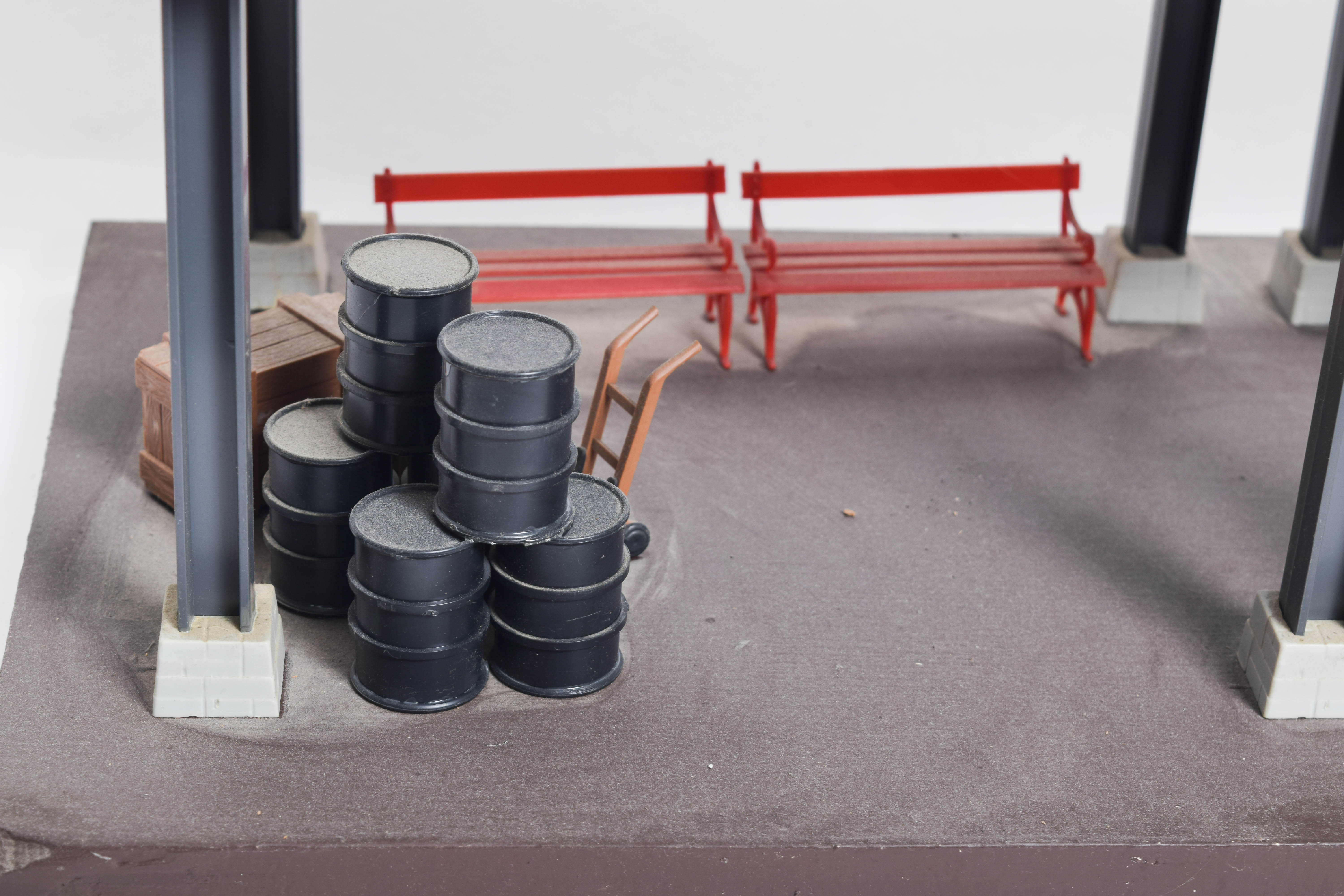 Collection of German G Scale Model Train Buildings