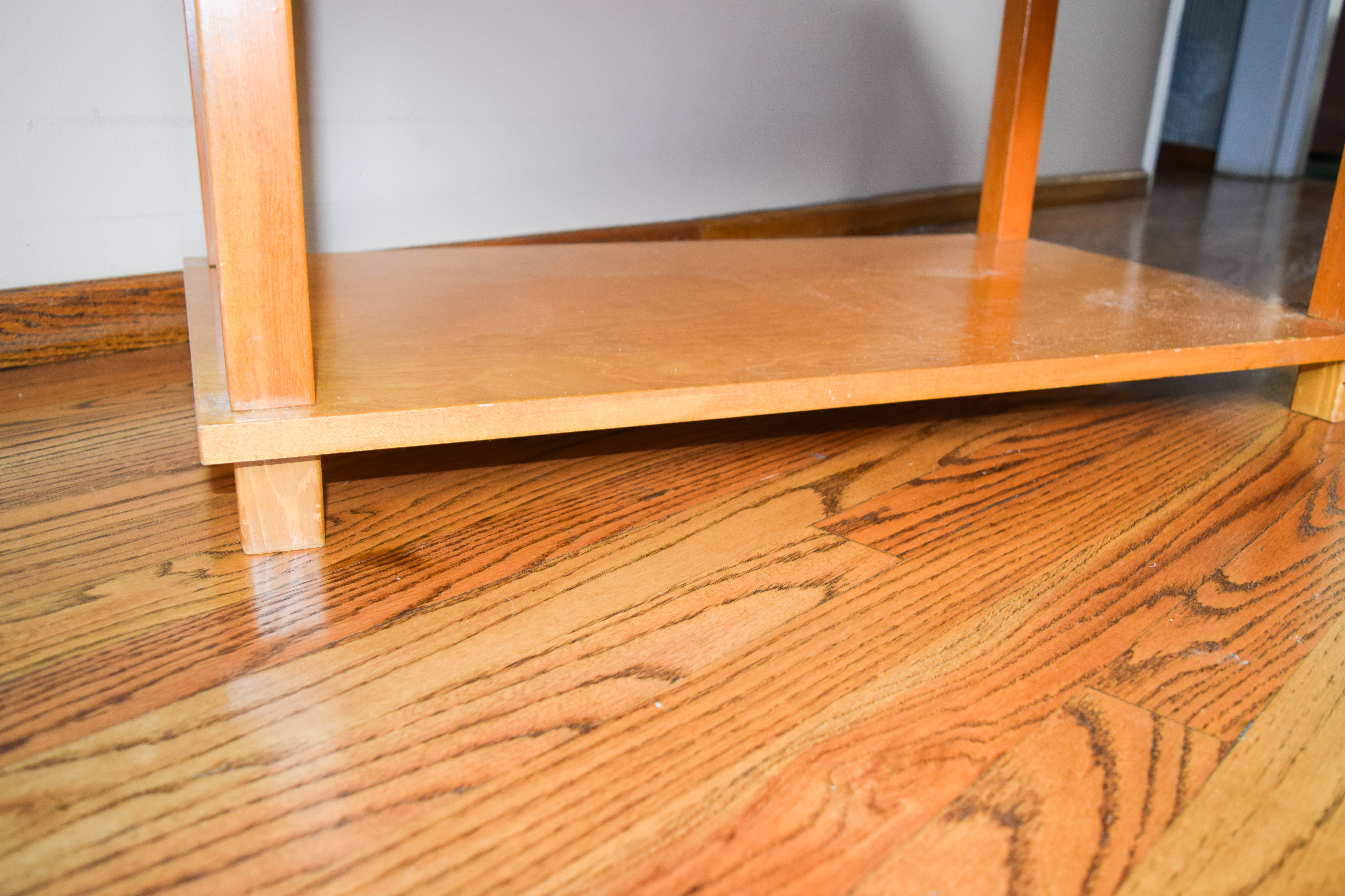Pair of Wooden Side Tables in Graduated Sizes