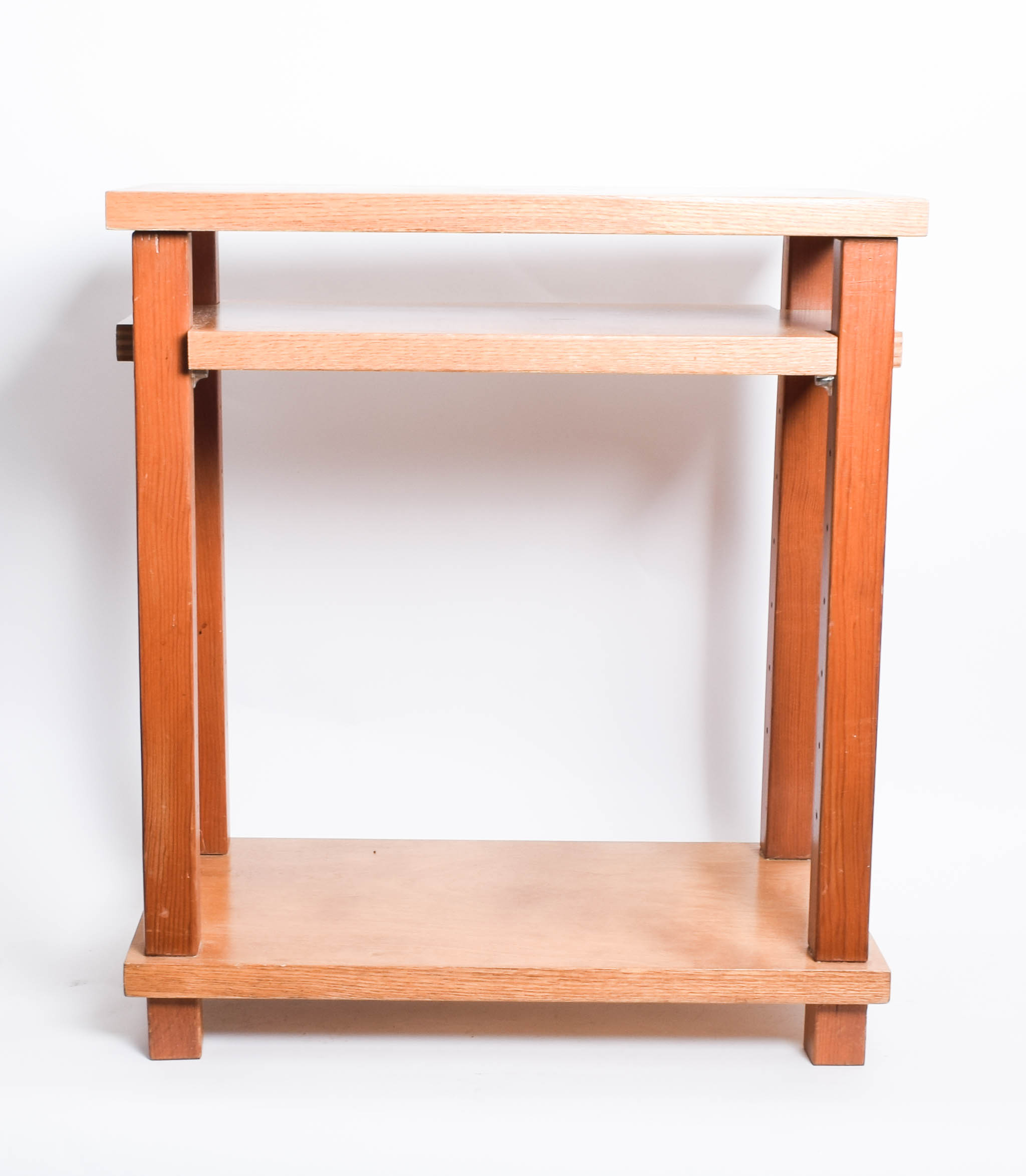 Pair of Wooden Side Tables in Graduated Sizes