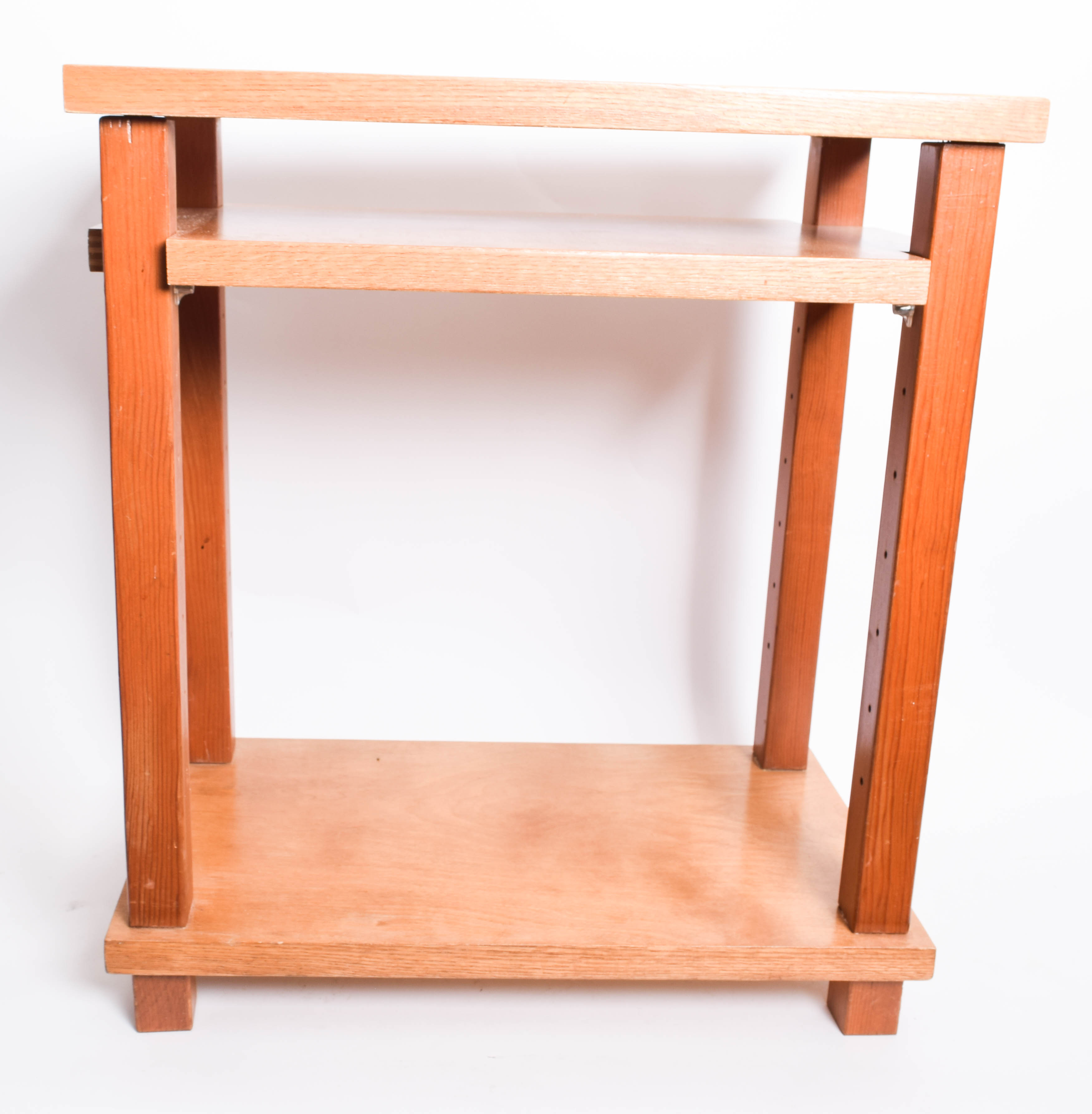 Pair of Wooden Side Tables in Graduated Sizes