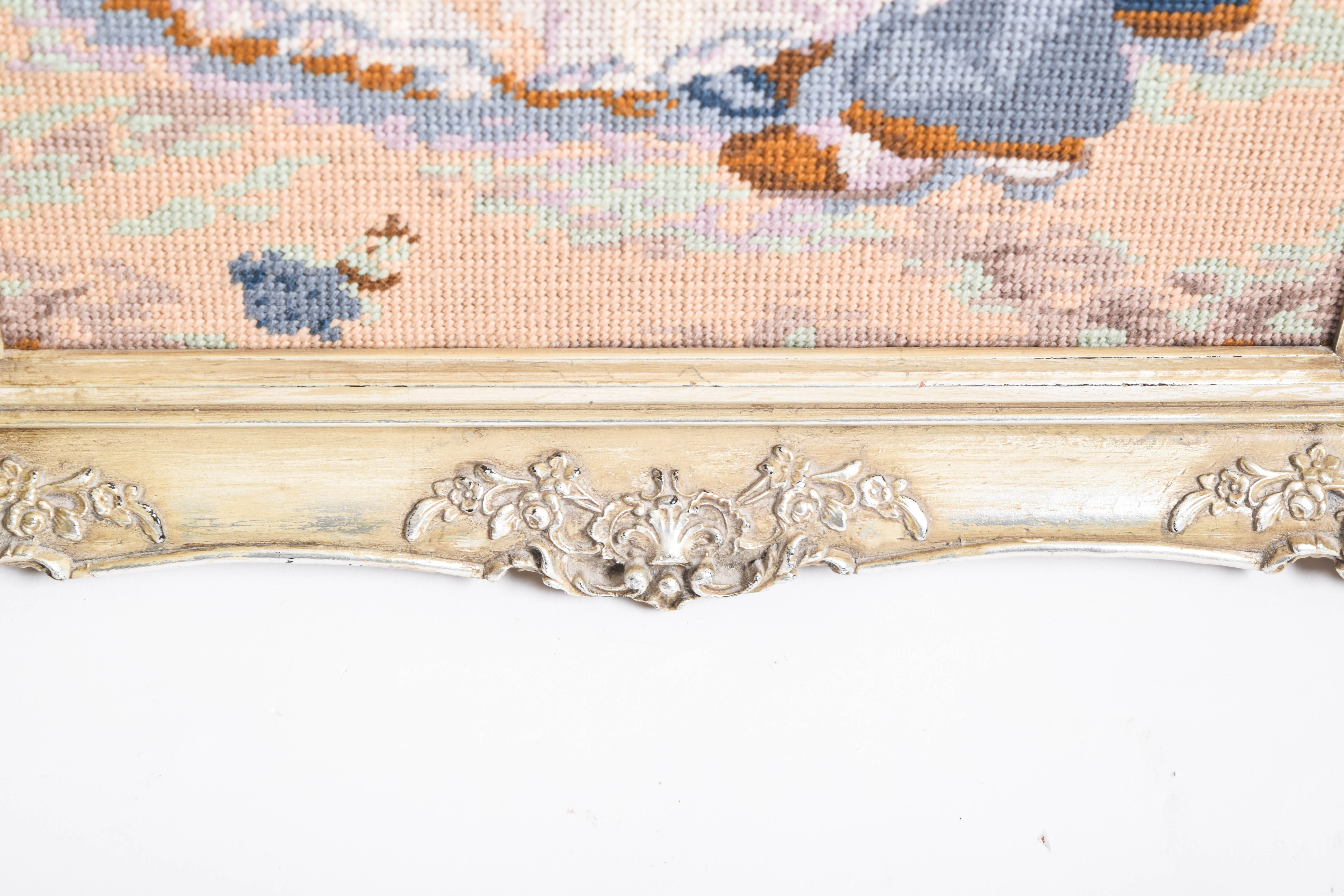 Framed Needlepoint of a Dancing Couple