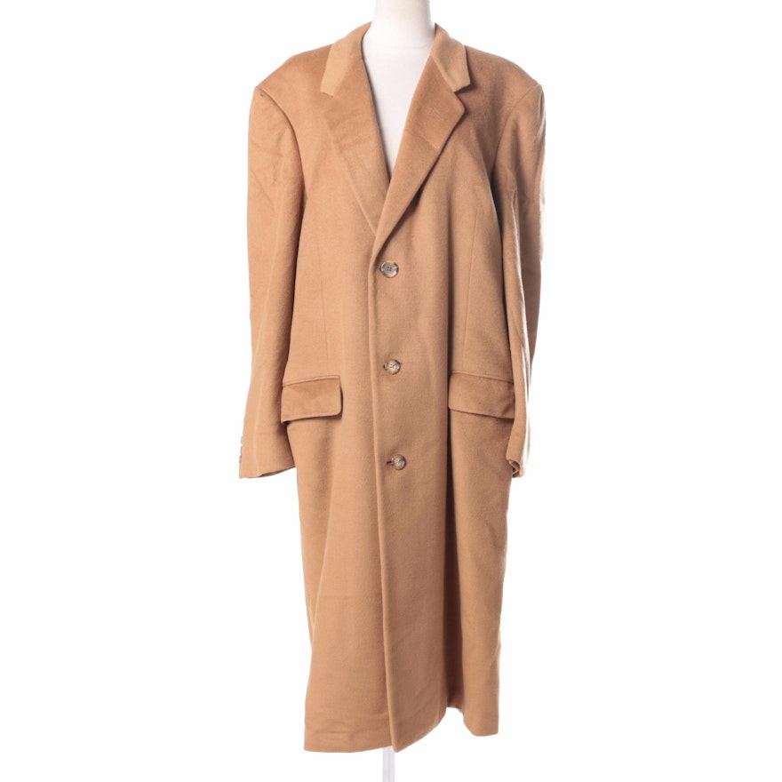 Tan Cashmere Overcoat by Hickey-Freeman