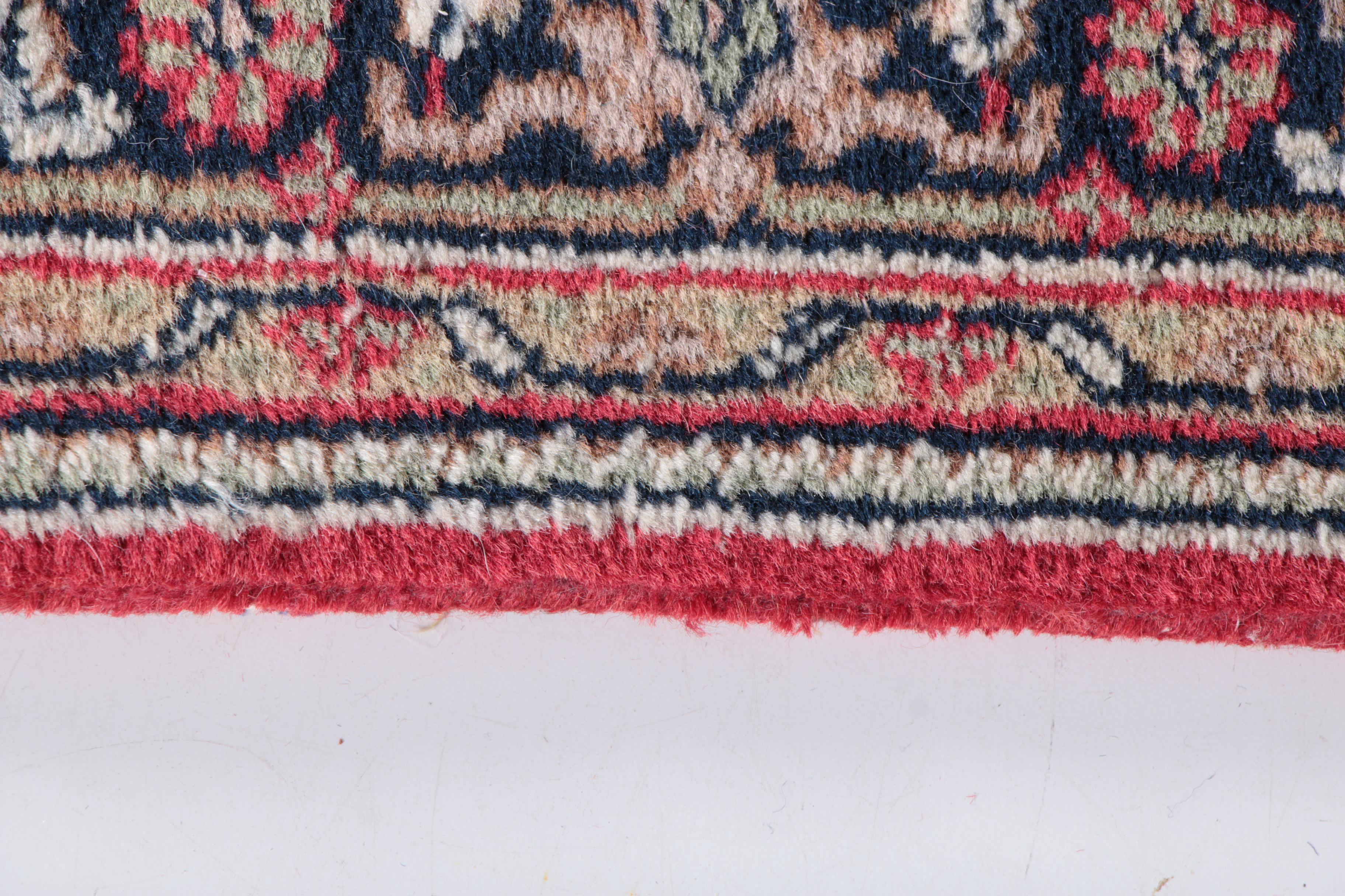 Vintage Hand-Knotted Bijar Wool Carpet Runner