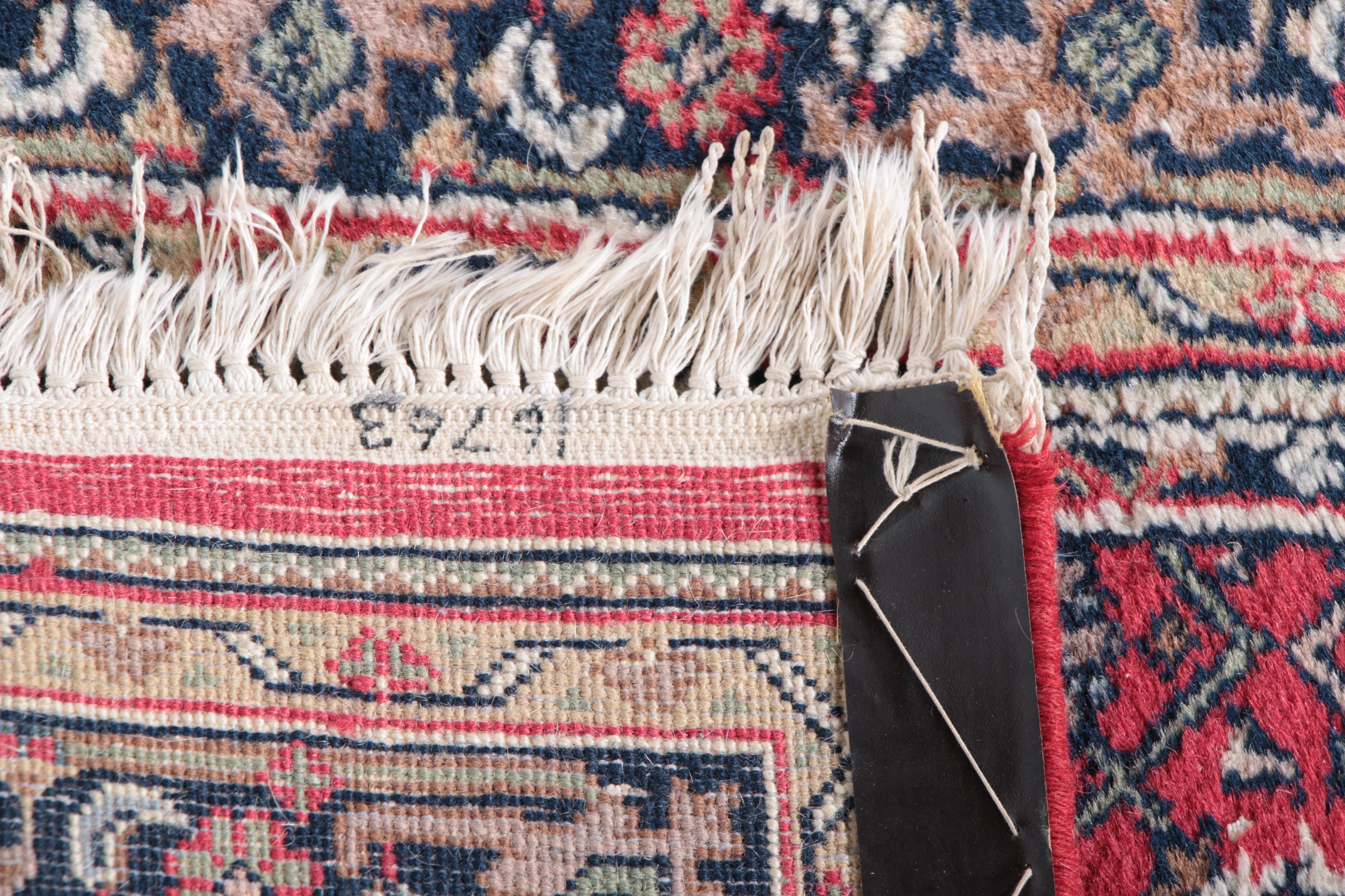 Vintage Hand-Knotted Bijar Wool Carpet Runner