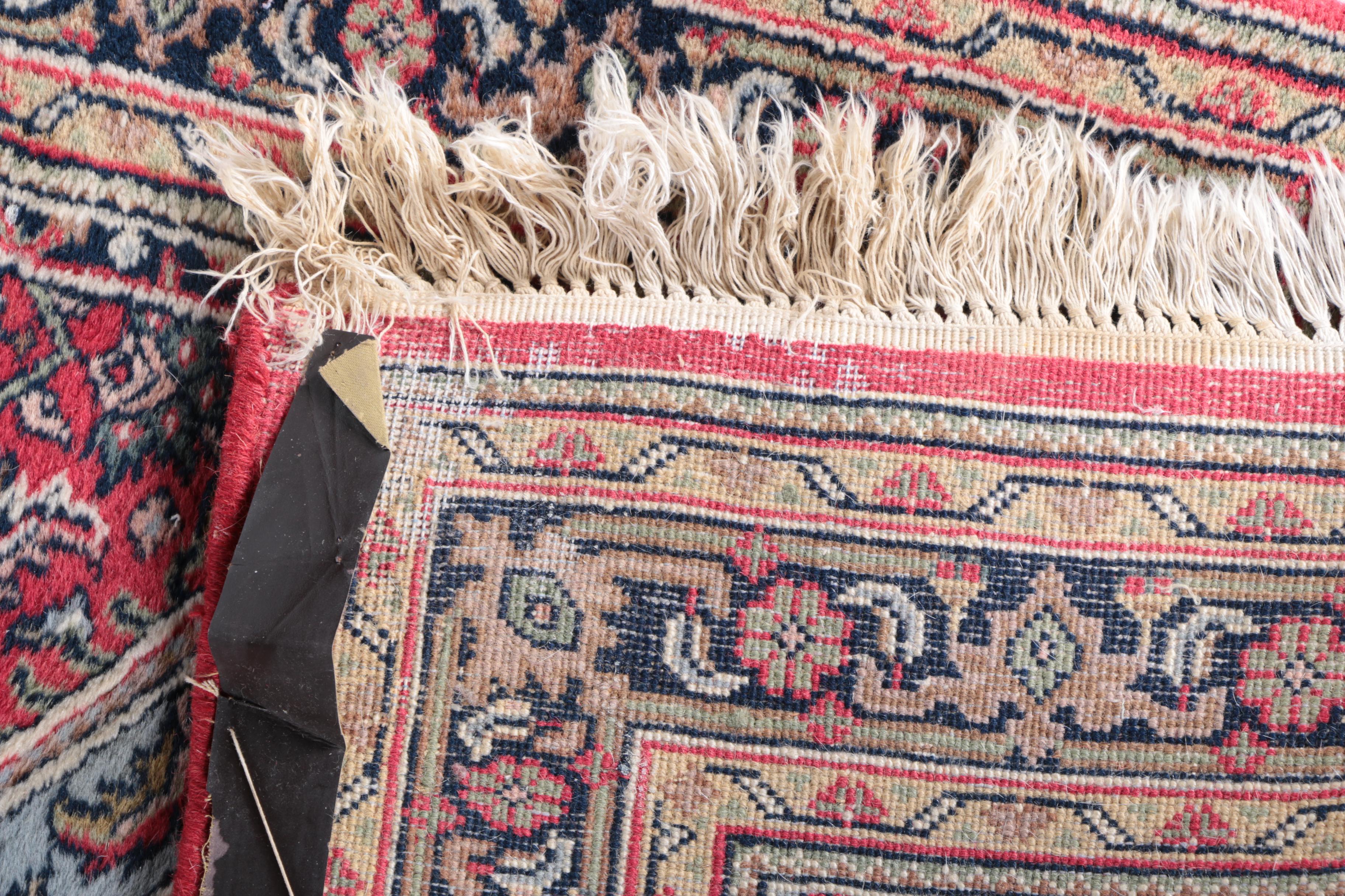 Vintage Hand-Knotted Bijar Wool Carpet Runner