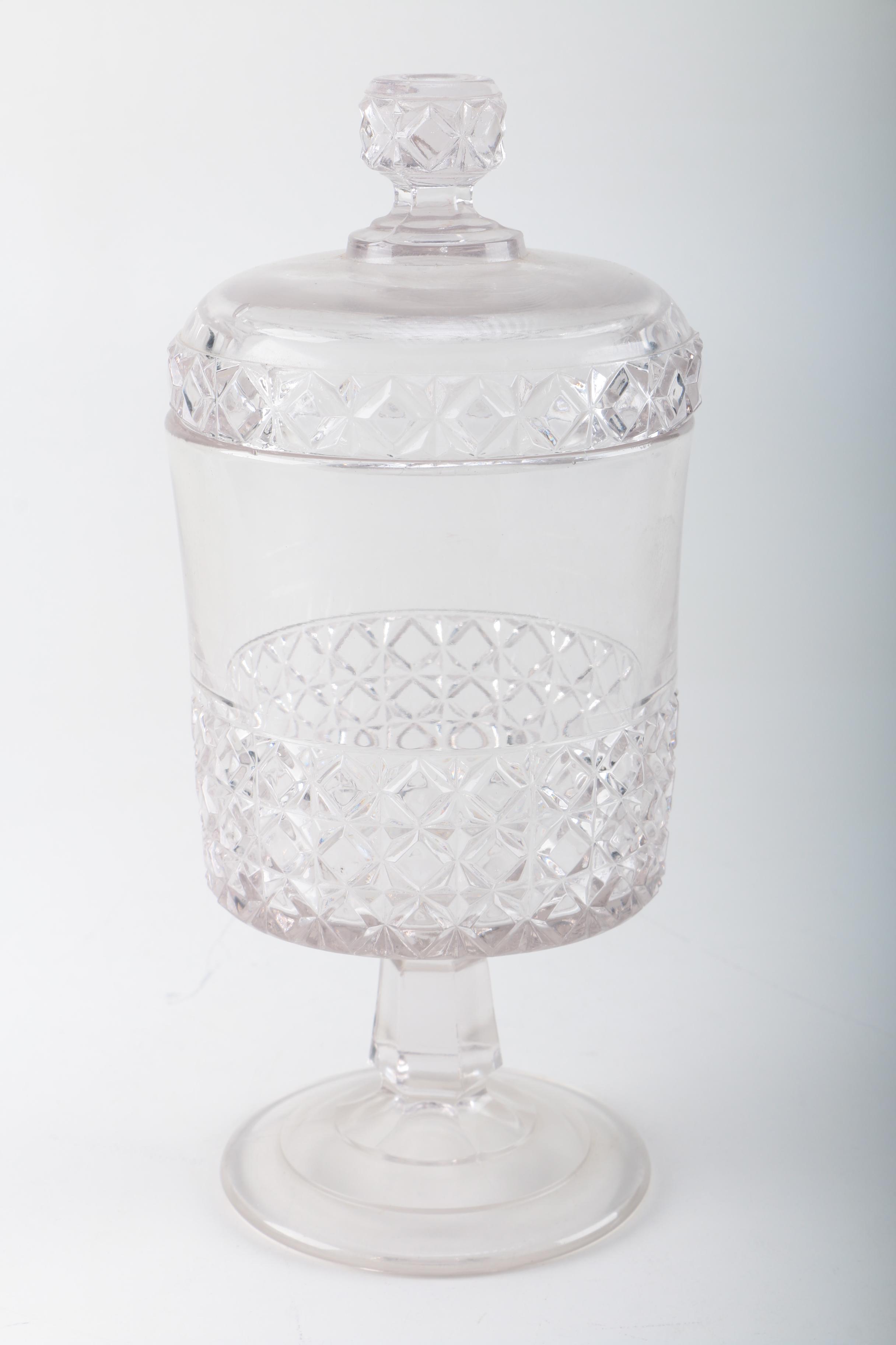 Assortment of Vintage Pressed Glass