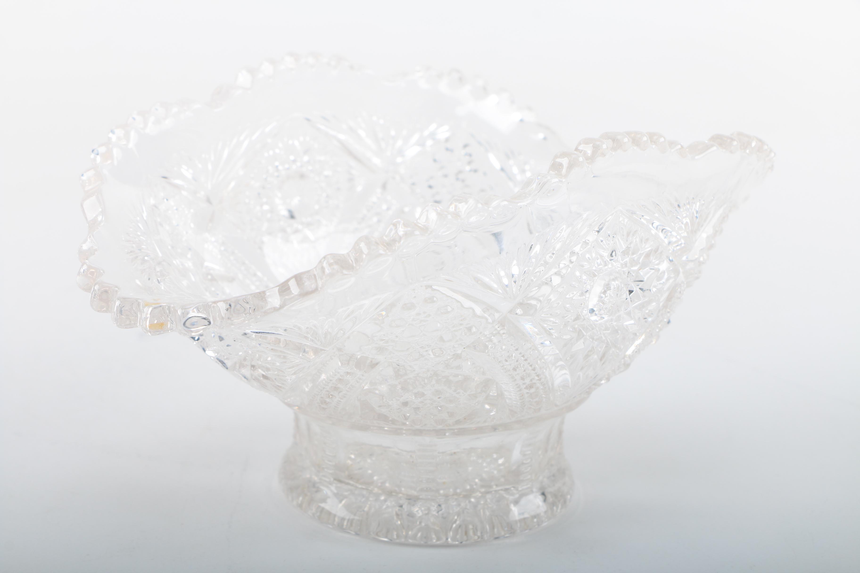 Assortment of Vintage Pressed Glass