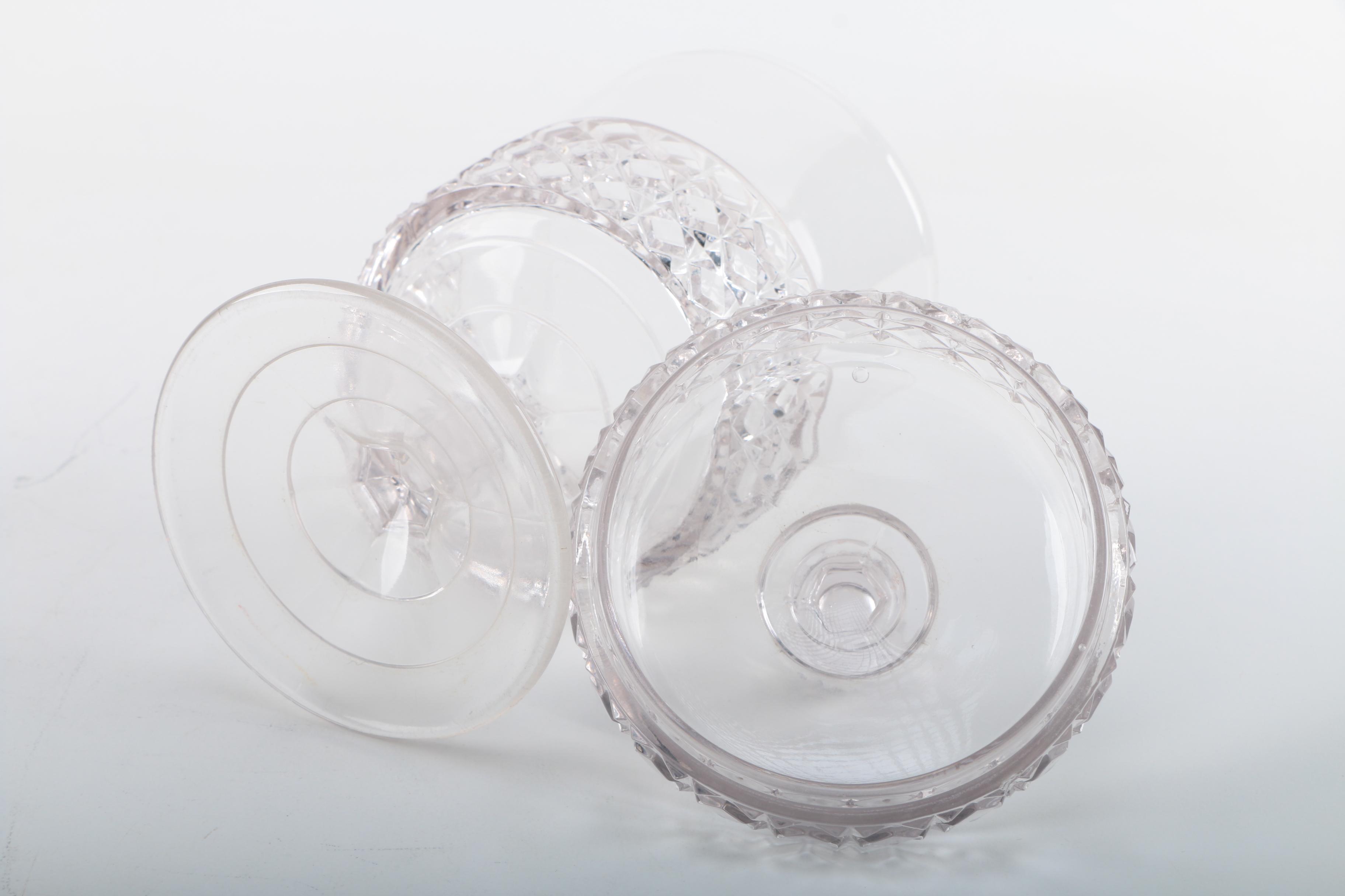 Assortment of Vintage Pressed Glass