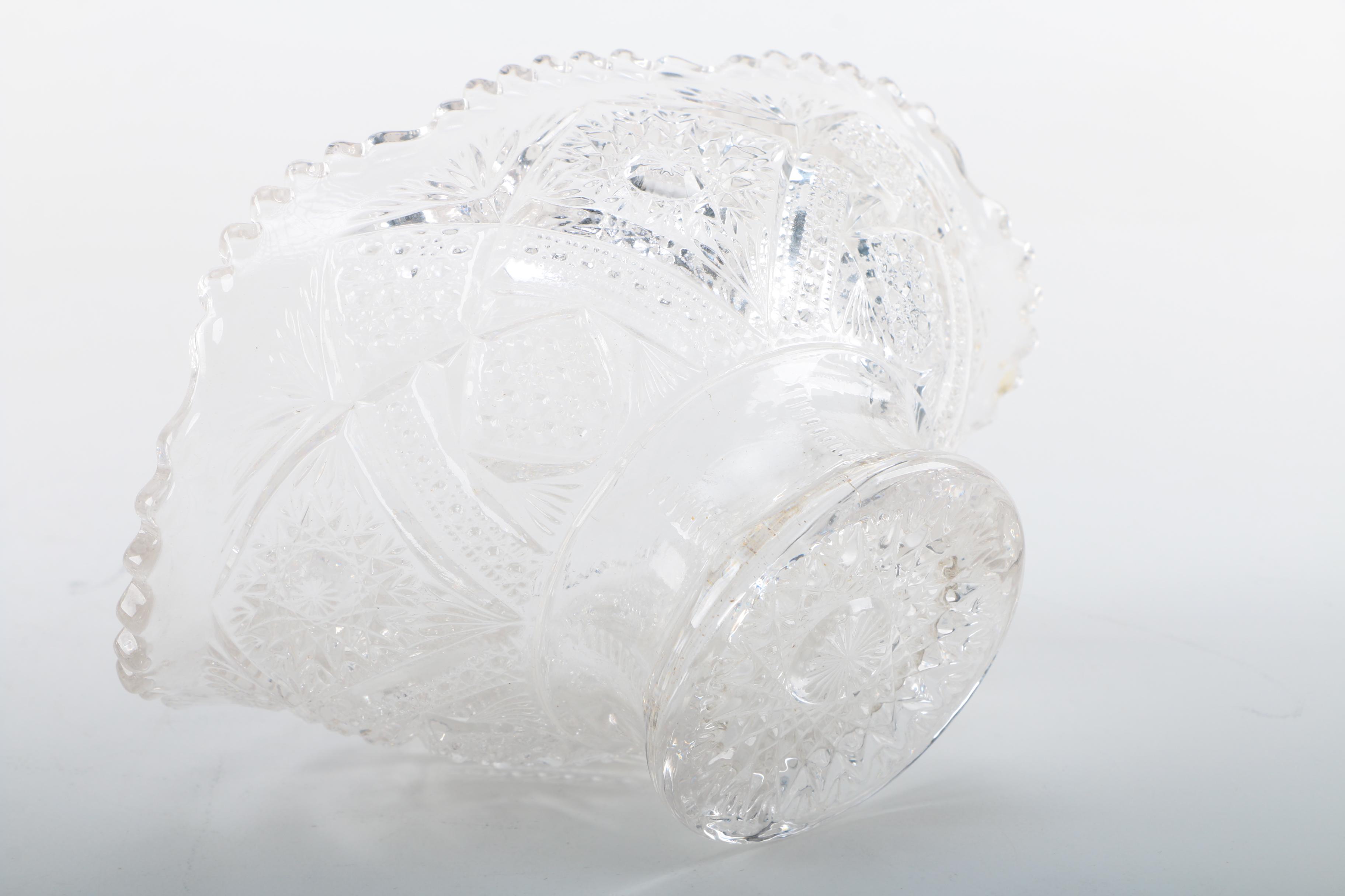 Assortment of Vintage Pressed Glass