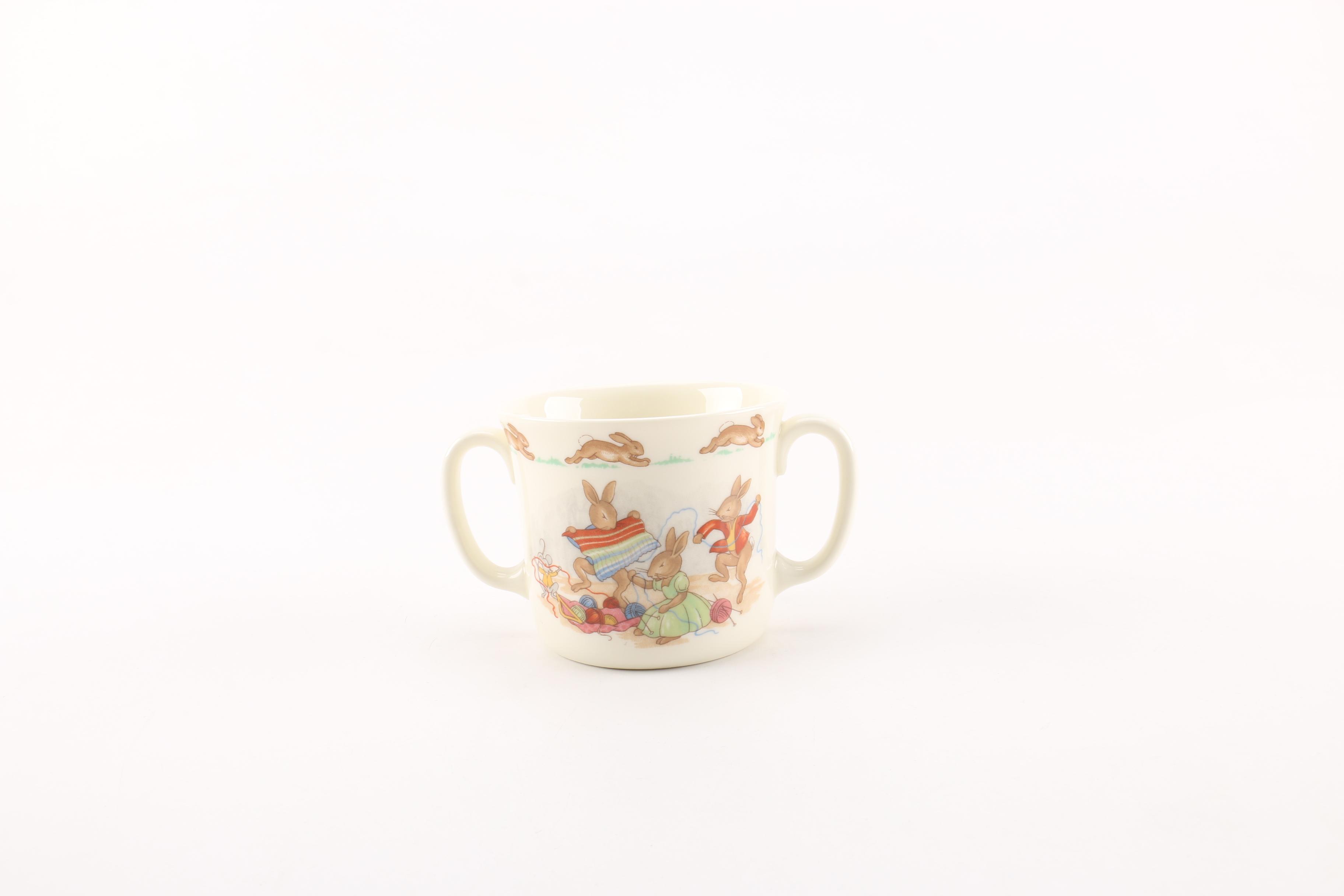 Vintage Royal Doulton Bunnykins Cups And Bowl