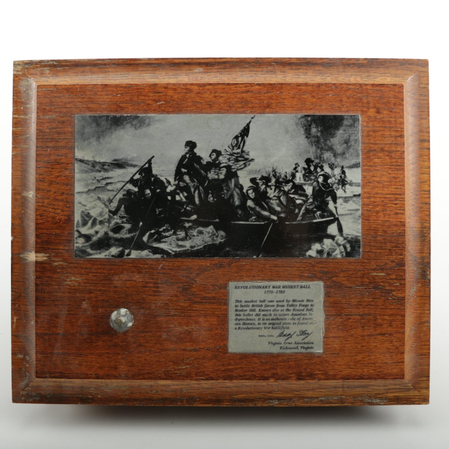 Revolutionary War Musket Ball Decorated Box