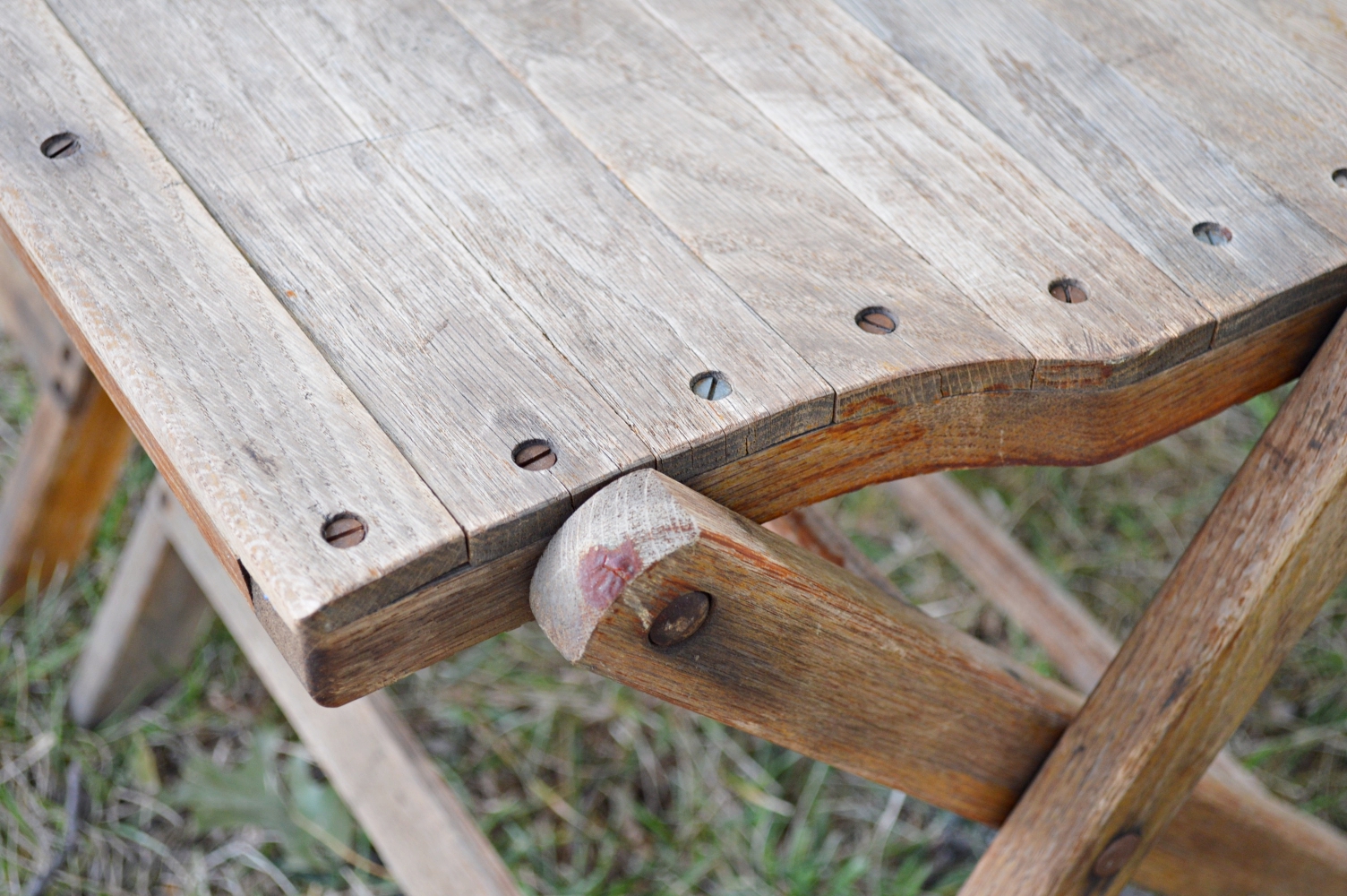 Vintage Snyder Chair Company Wooden Folding Chairs