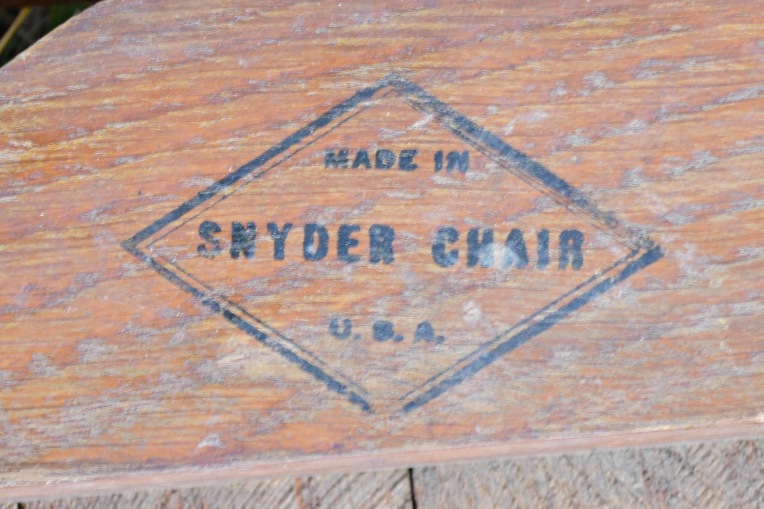 Vintage Snyder Chair Company Wooden Folding Chairs