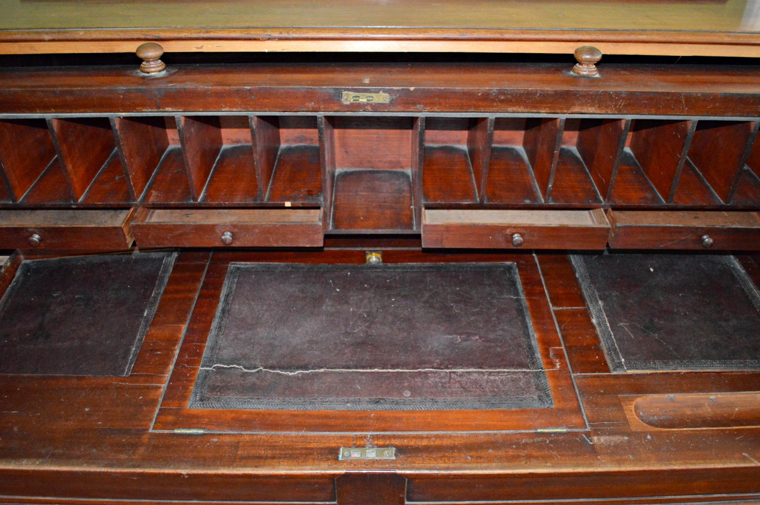 Antique Victorian Cylinder Roll-Top Desk