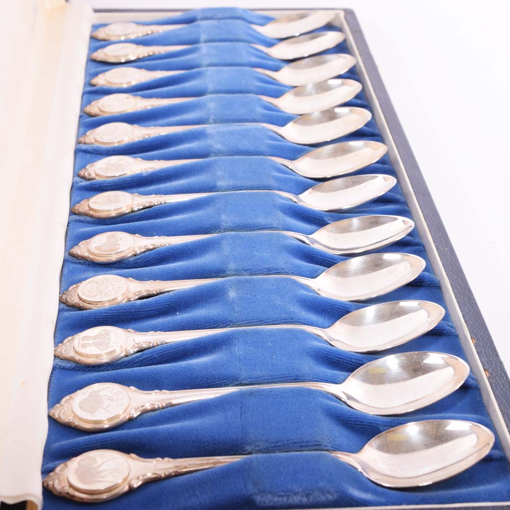 The Franklin Mint Zodiac Sterling Silver Spoons