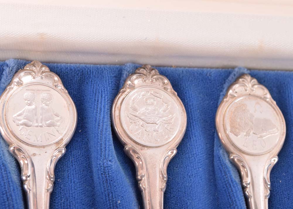 The Franklin Mint Zodiac Sterling Silver Spoons