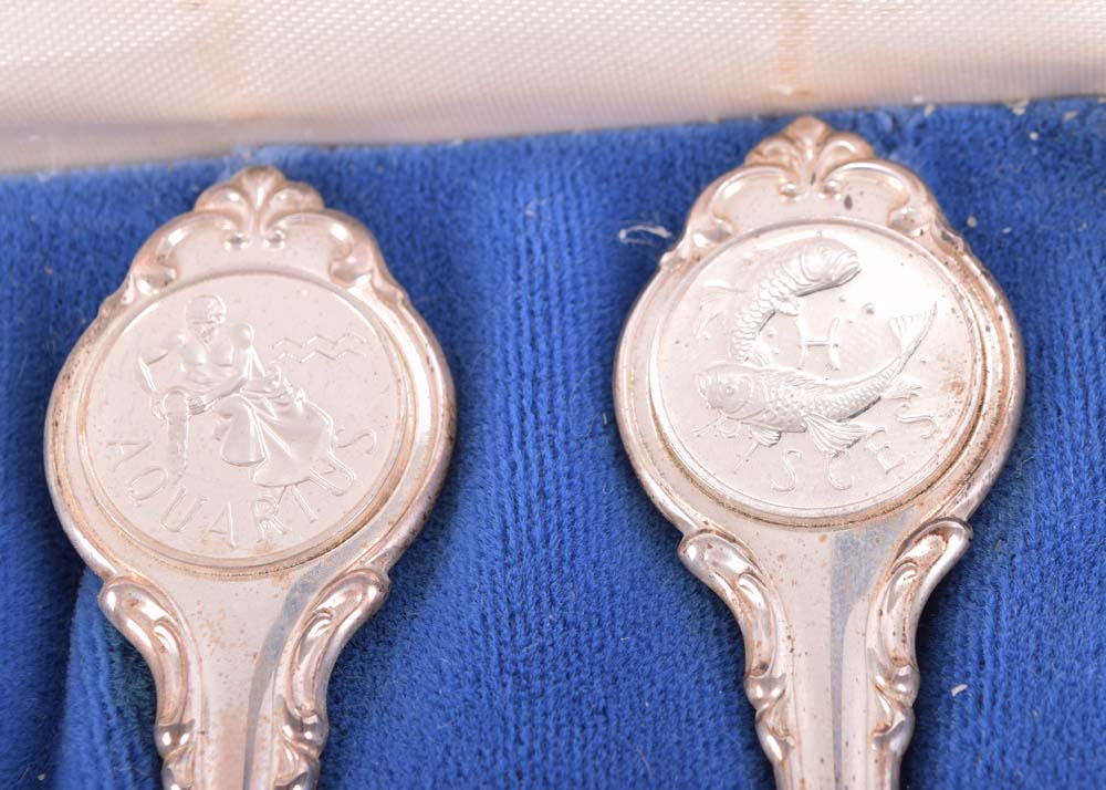 The Franklin Mint Zodiac Sterling Silver Spoons