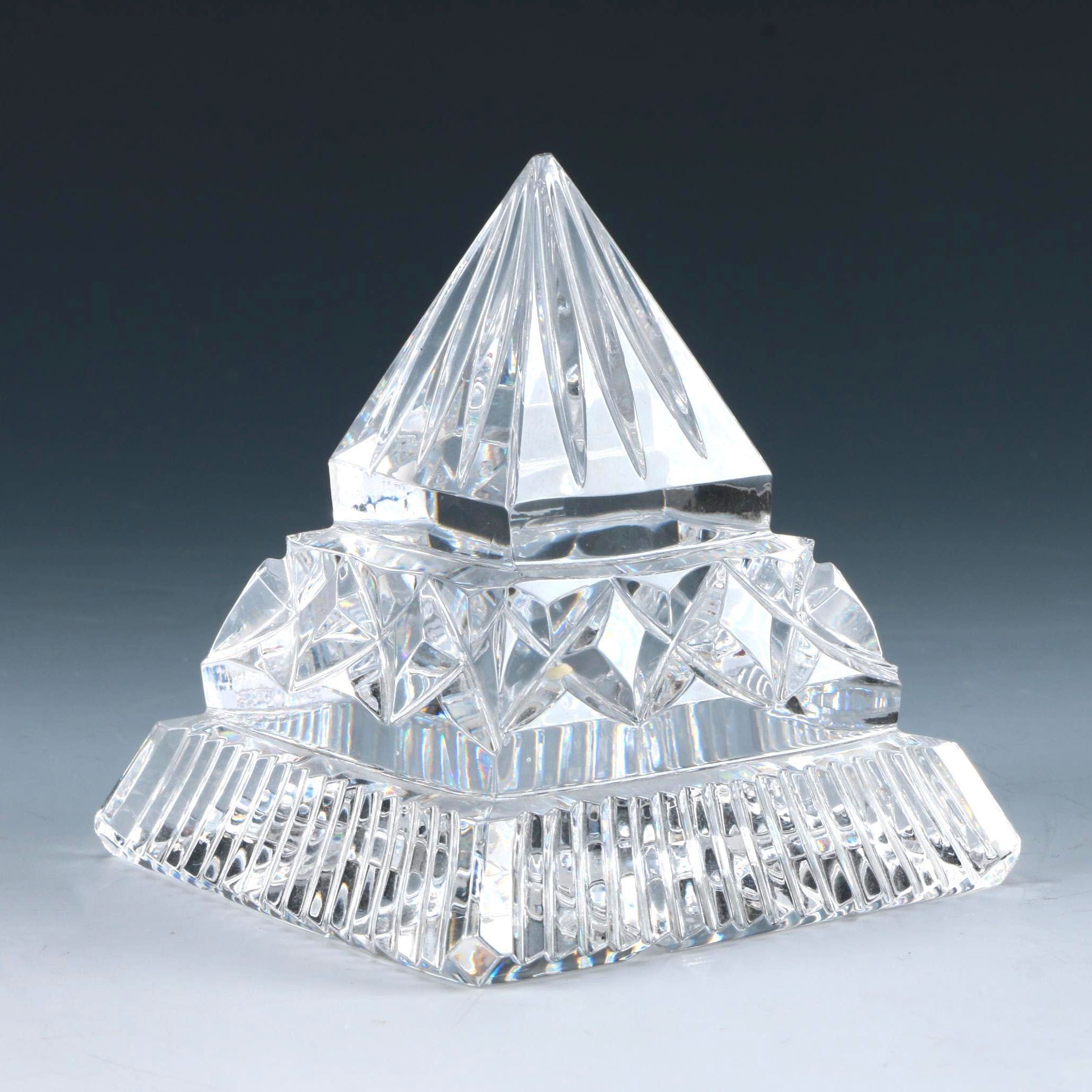 Waterford Crystal Pyramid Paperweight