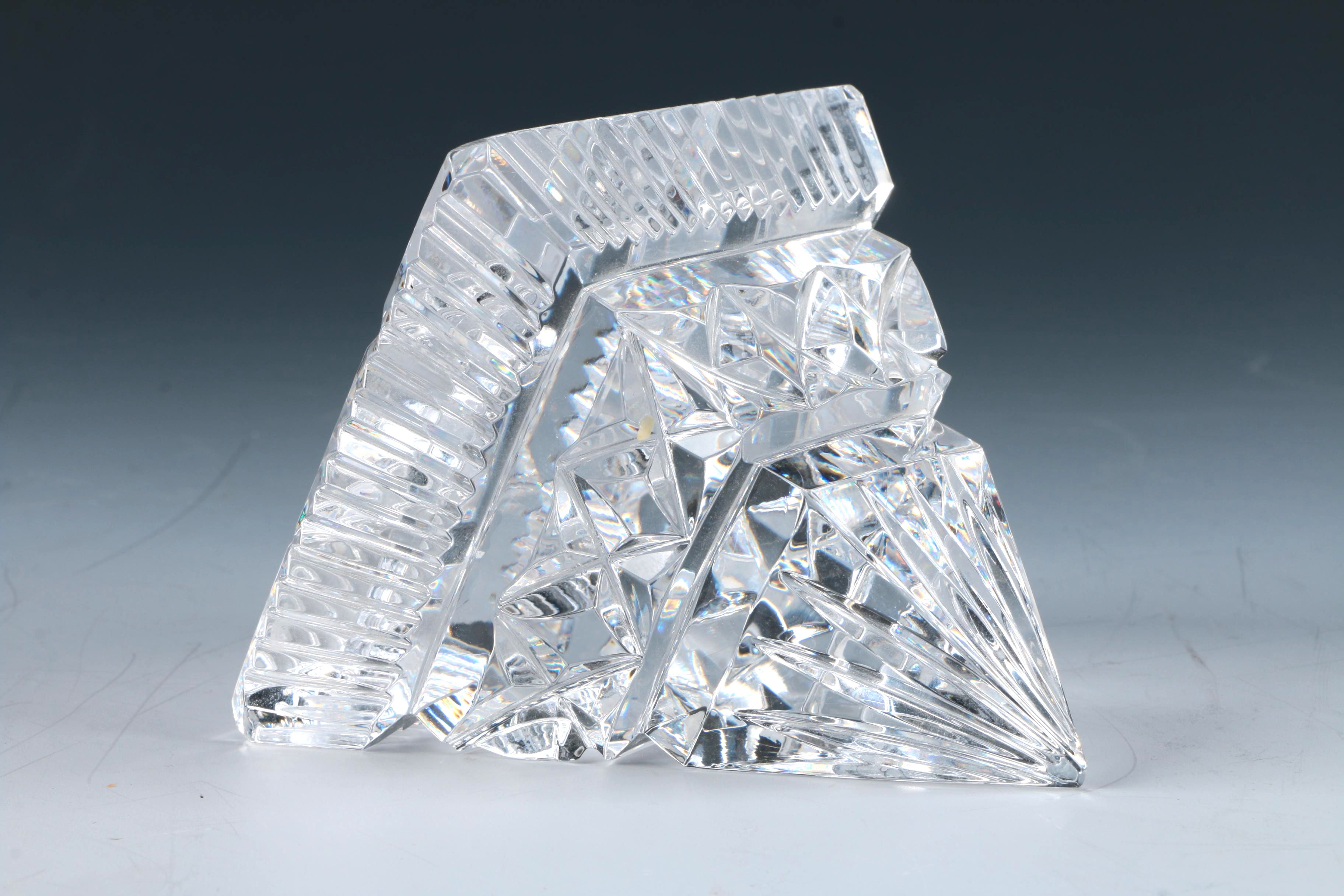 Waterford Crystal Pyramid Paperweight