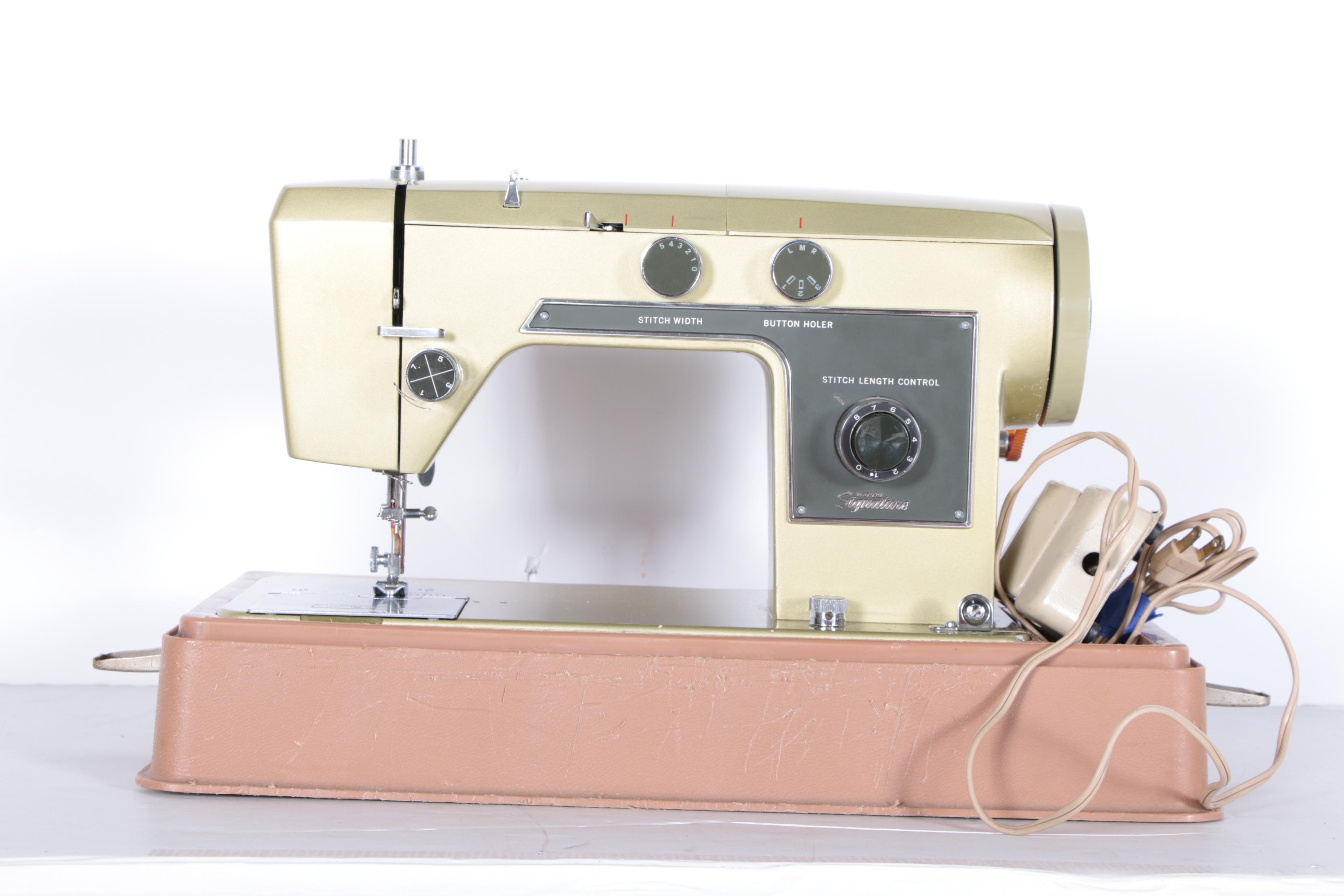 Vintage Wards Signature Sewing Machine