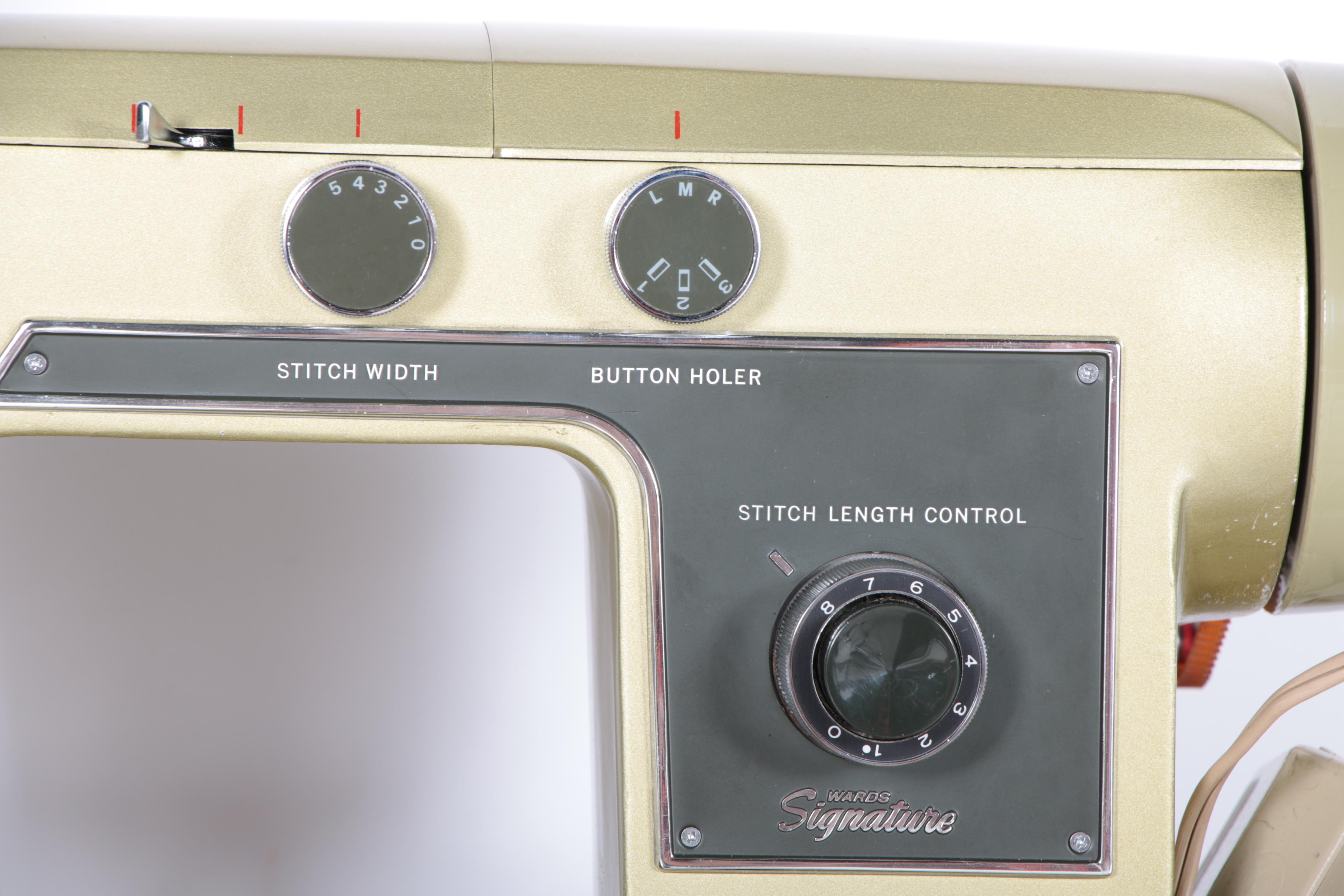 Vintage Wards Signature Sewing Machine