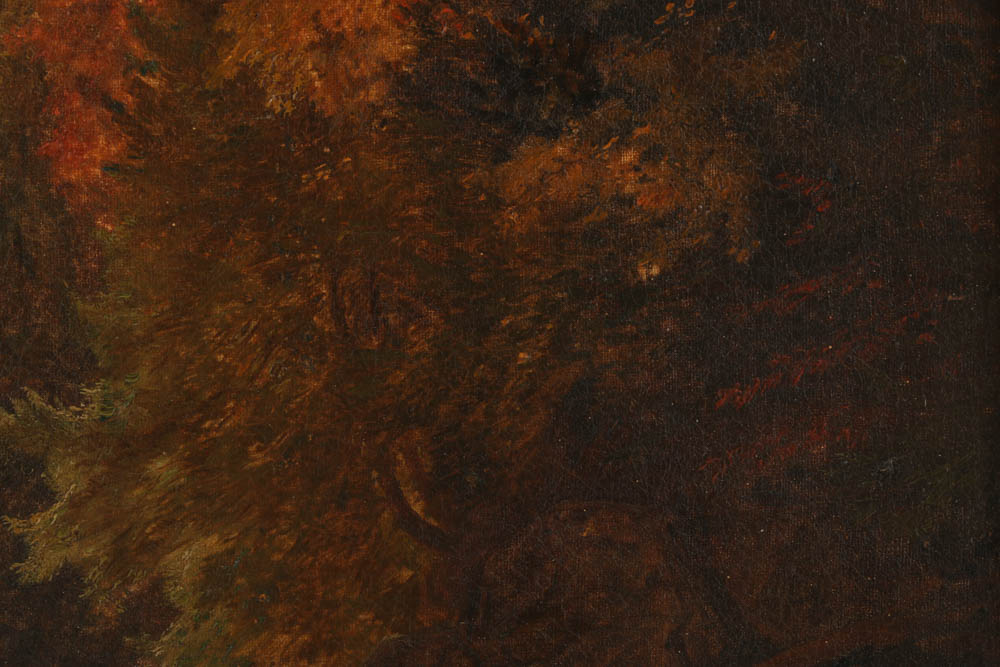 William Trost Richards Oil Painting on Canvas “October on Chester County”