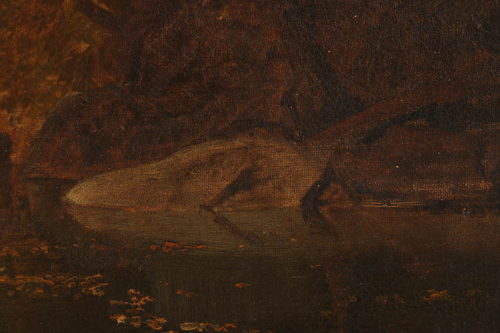 William Trost Richards Oil Painting on Canvas “October on Chester County”